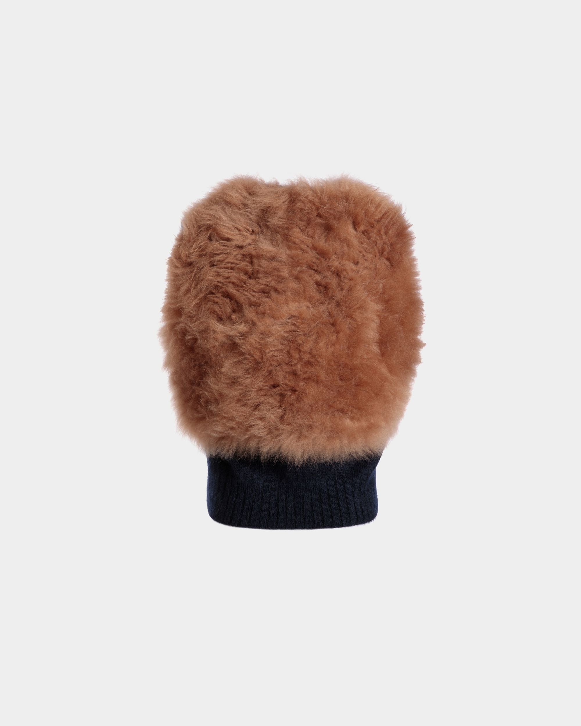 Bally Global - Knit Vest In Navy Blue And Praline Beige Mohair And Silk - Blue