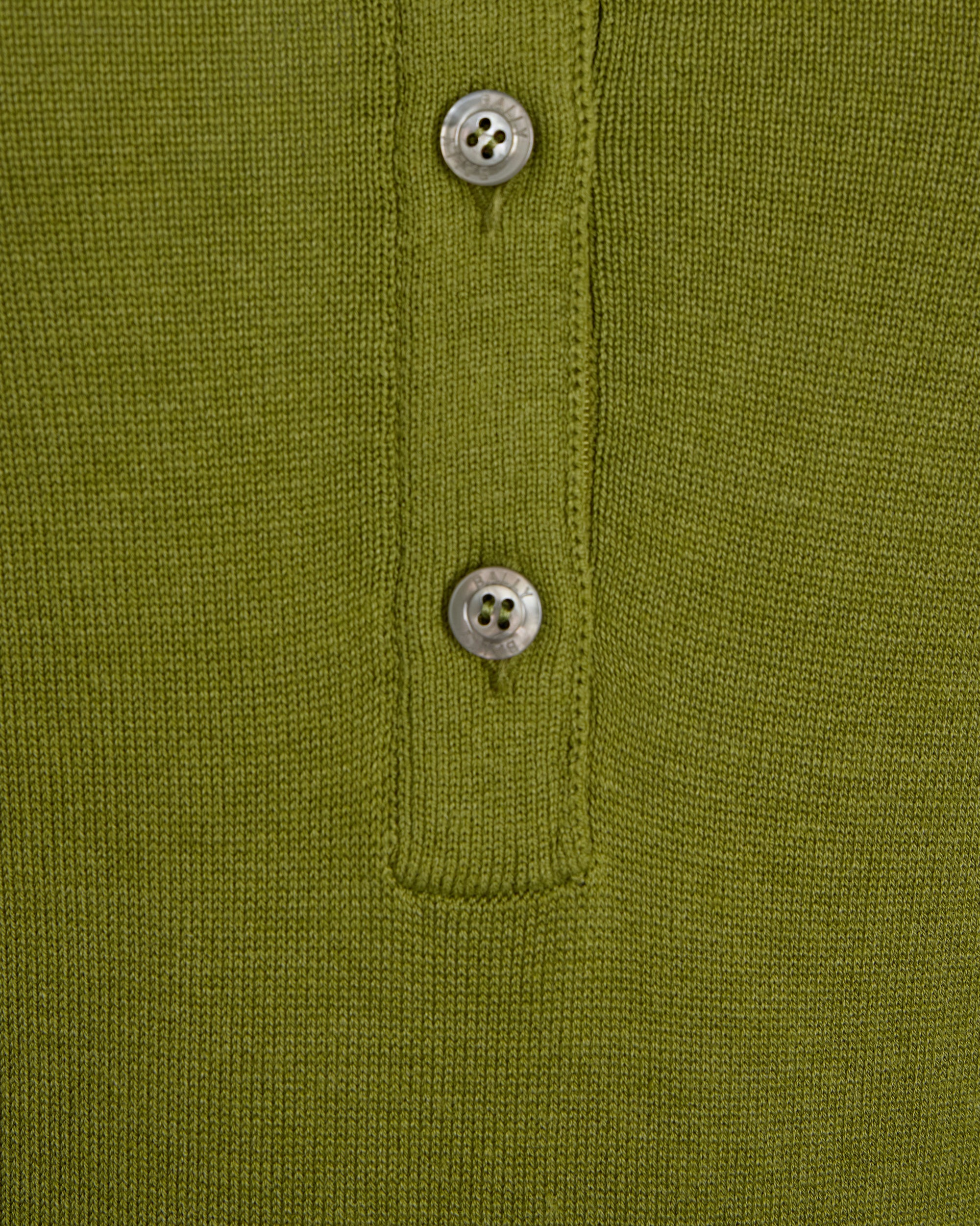 Bally Global - Polo de algodón y seda verde matcha - Verde