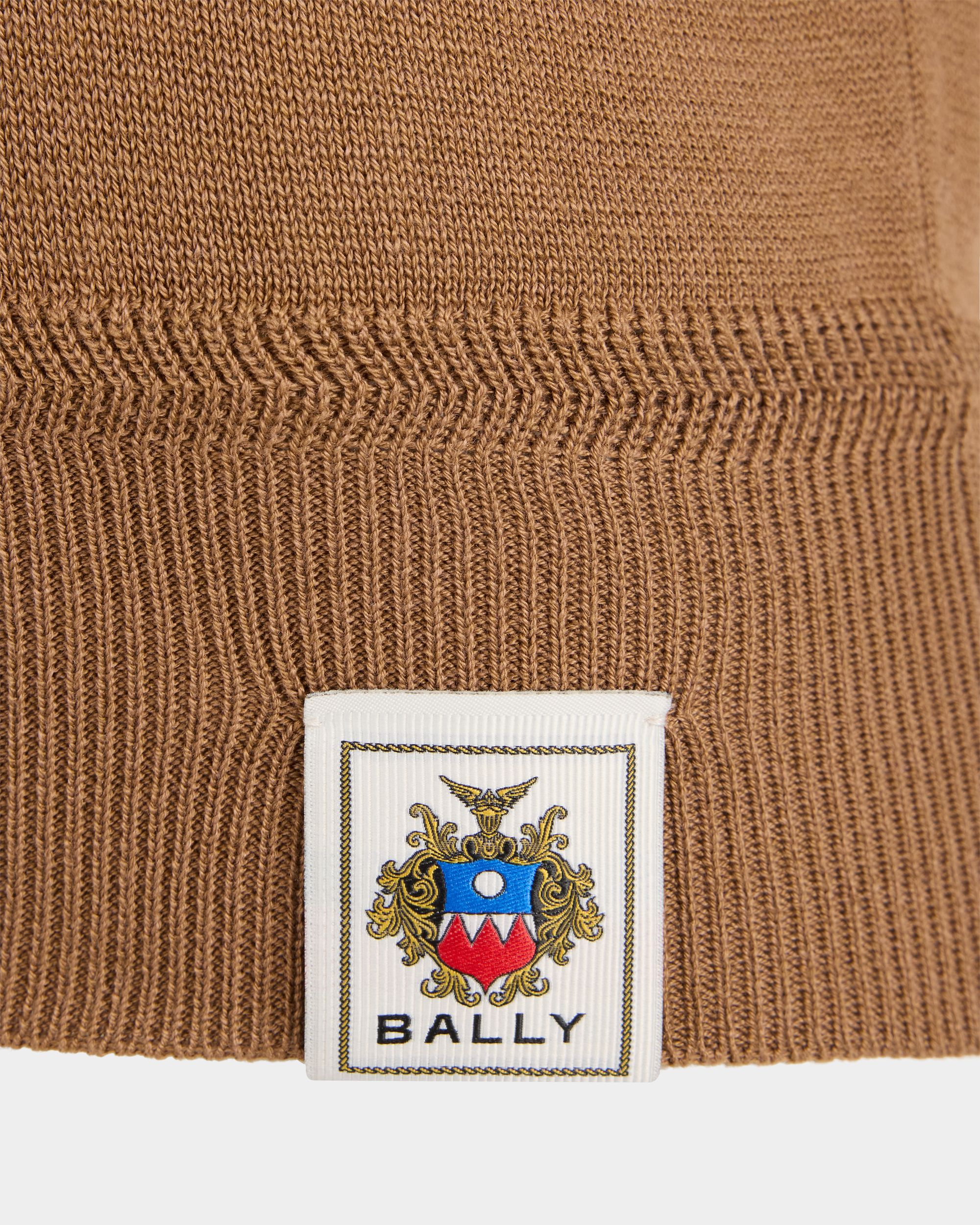 Bally Global - Cardigan in Camel Cotton and Silk - Beige