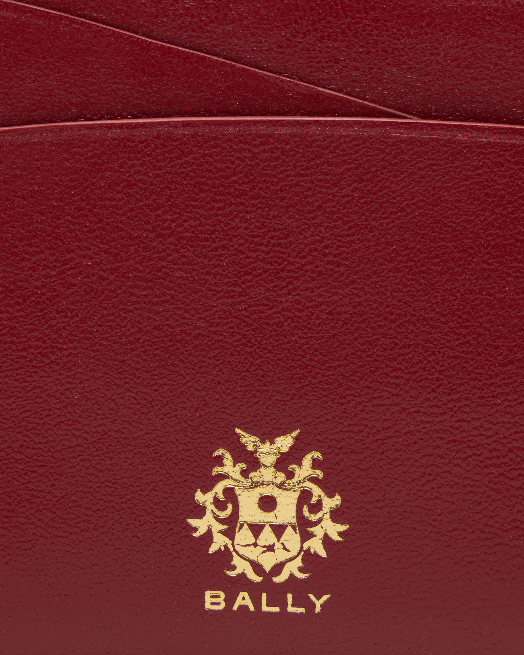 Bally Global - Bally Essential Kartenetui aus rubinrotem Leder - Red