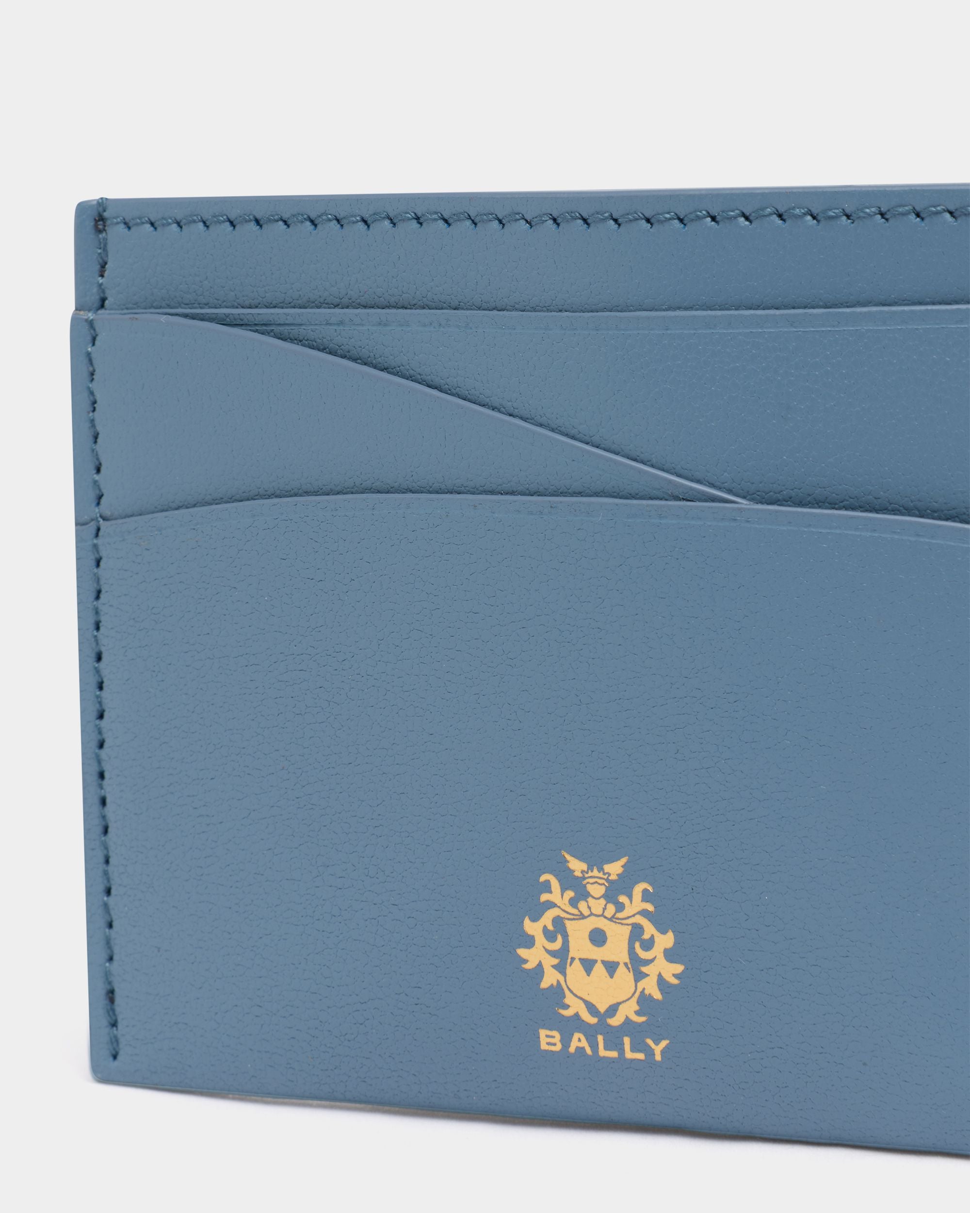 Bally Global - Bally Essential Card Holder in Blue Leather - Blue