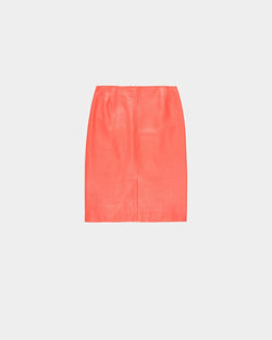 Falda De Piel En Naranja