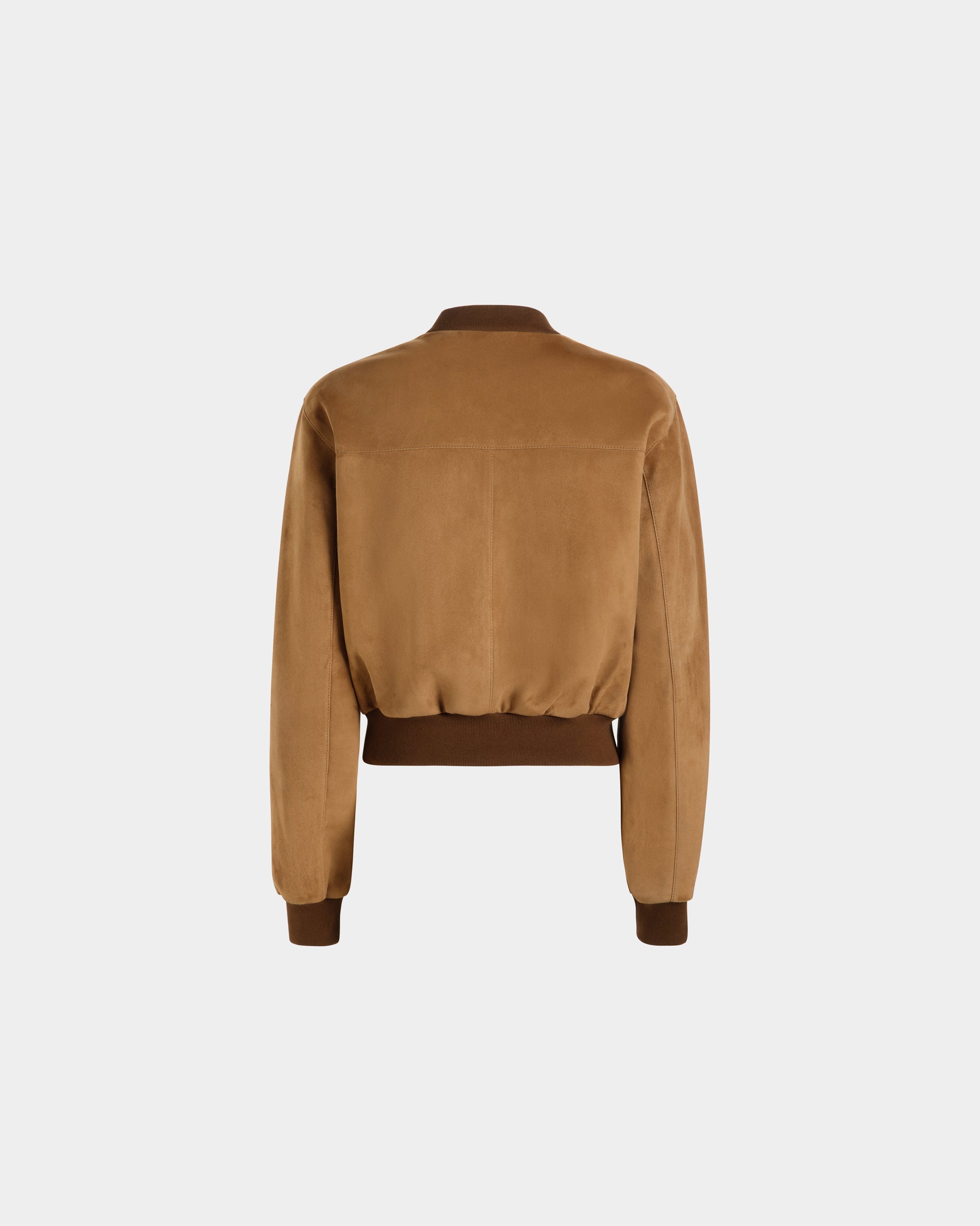 Bally Global - Bomber in Brown Suede - Brown