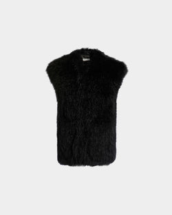 Gilet De La Capsule D’hiver En Shearling Noir