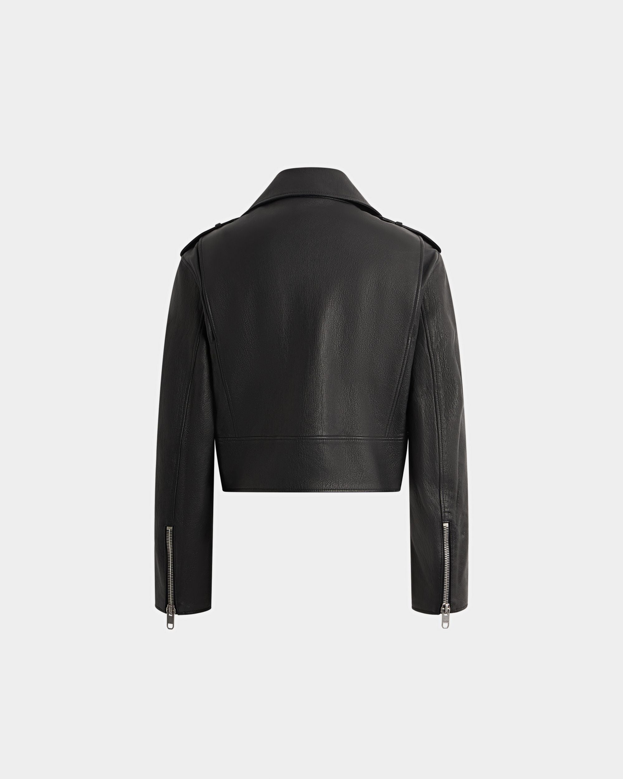 Bally Global - Blouson De Motard En Cuir Noir - Noir