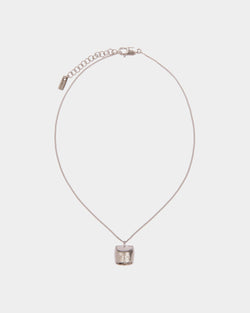 Belle Necklace in Silver-Tone Brass