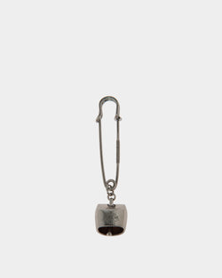 Belle Safety Pin in Silver Eco Brass