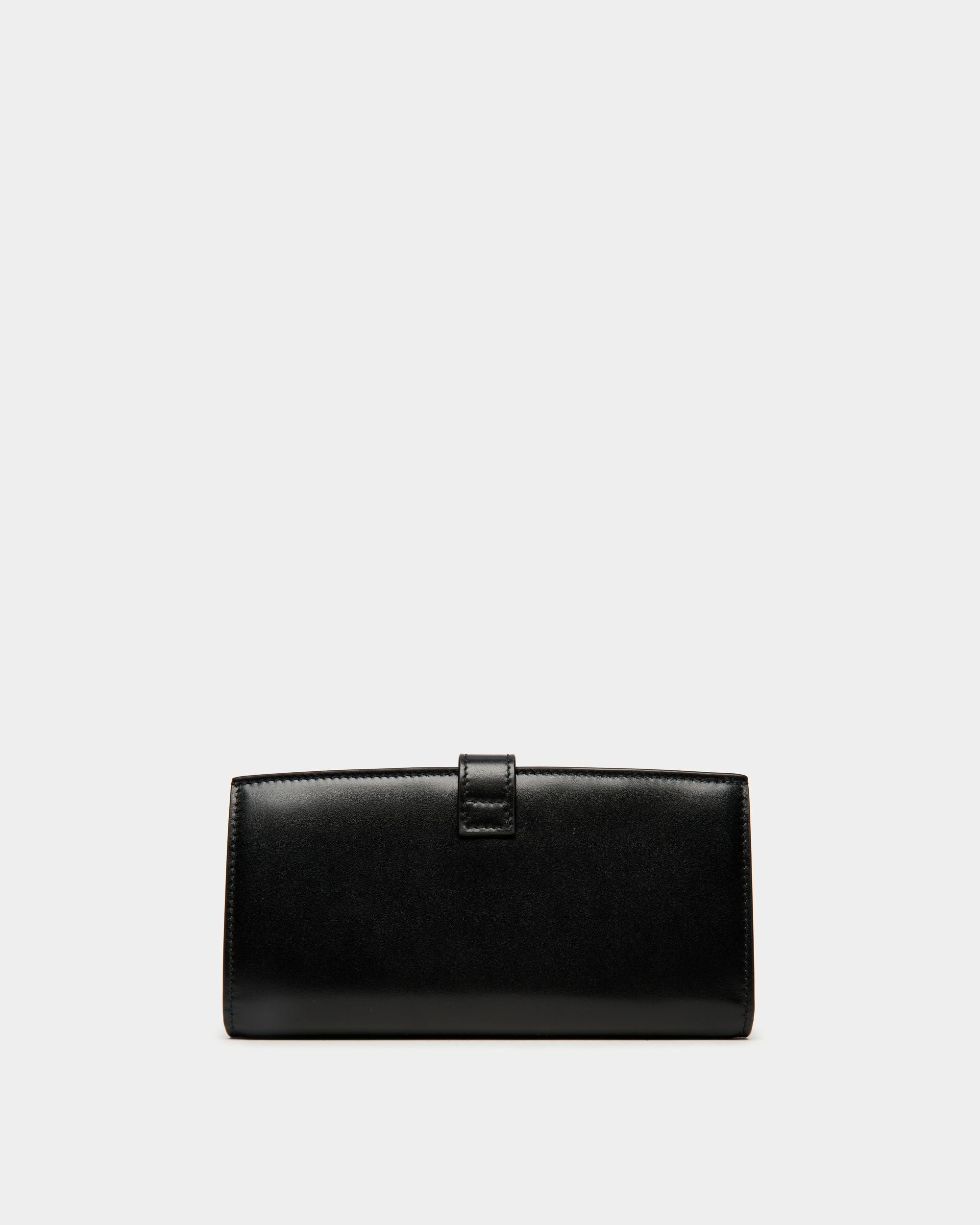 Bally Global - Cartera Larga Ollam De Piel Negra - Negro