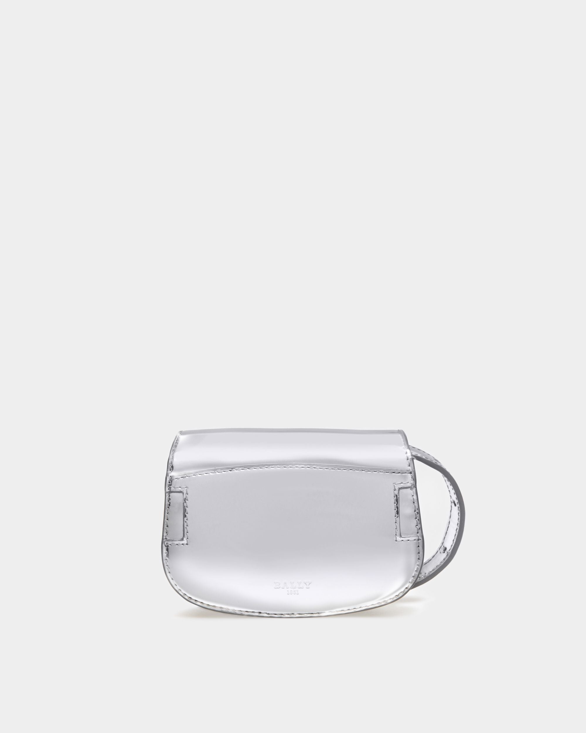 Bally Global - B-chain Mini Bag In Silver Leather - Silver