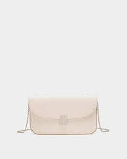 Ollam Phone Wallet in White Leather