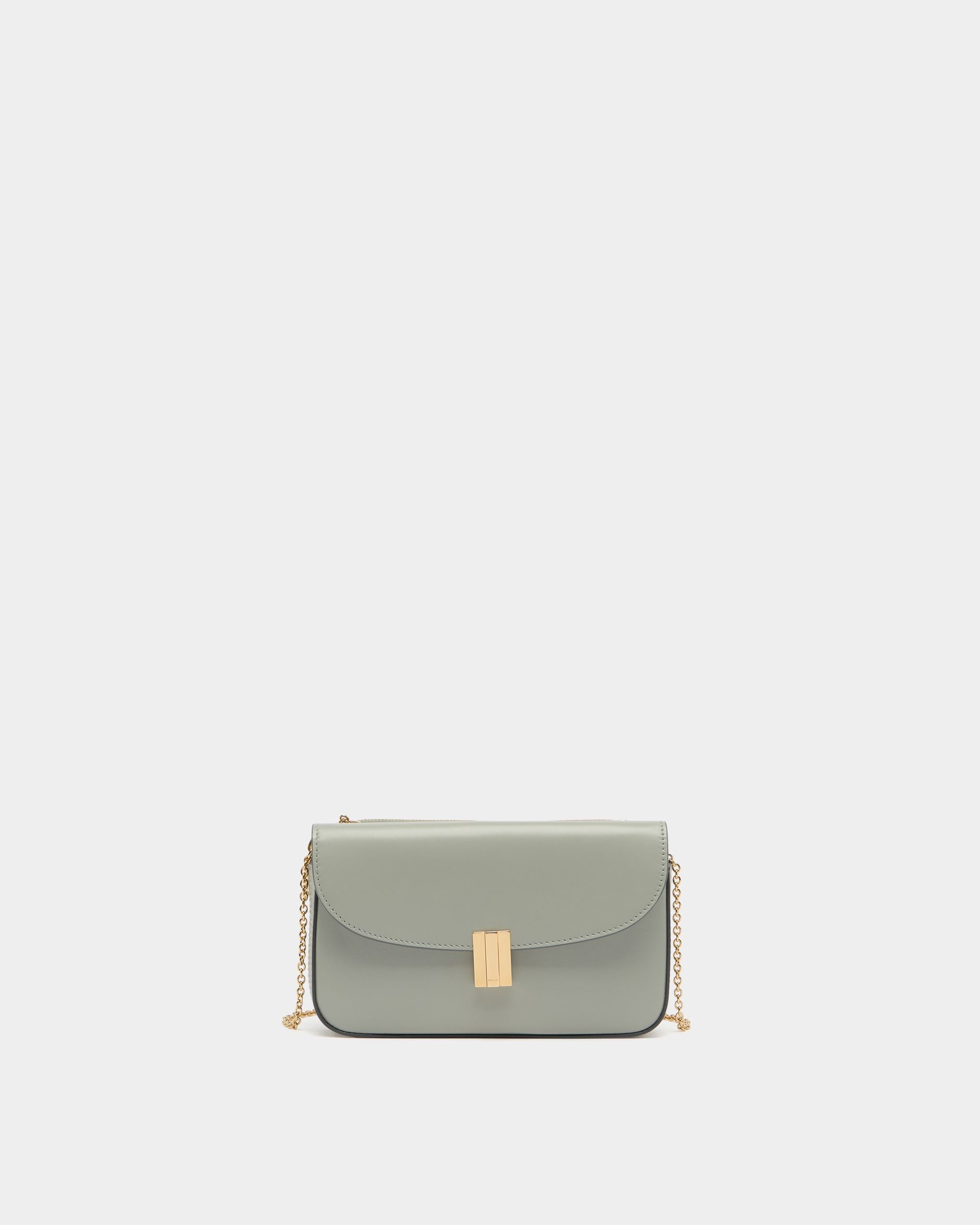 Bally Global - Cartera para el móvil Ollam de piel gris glaciar - Gris