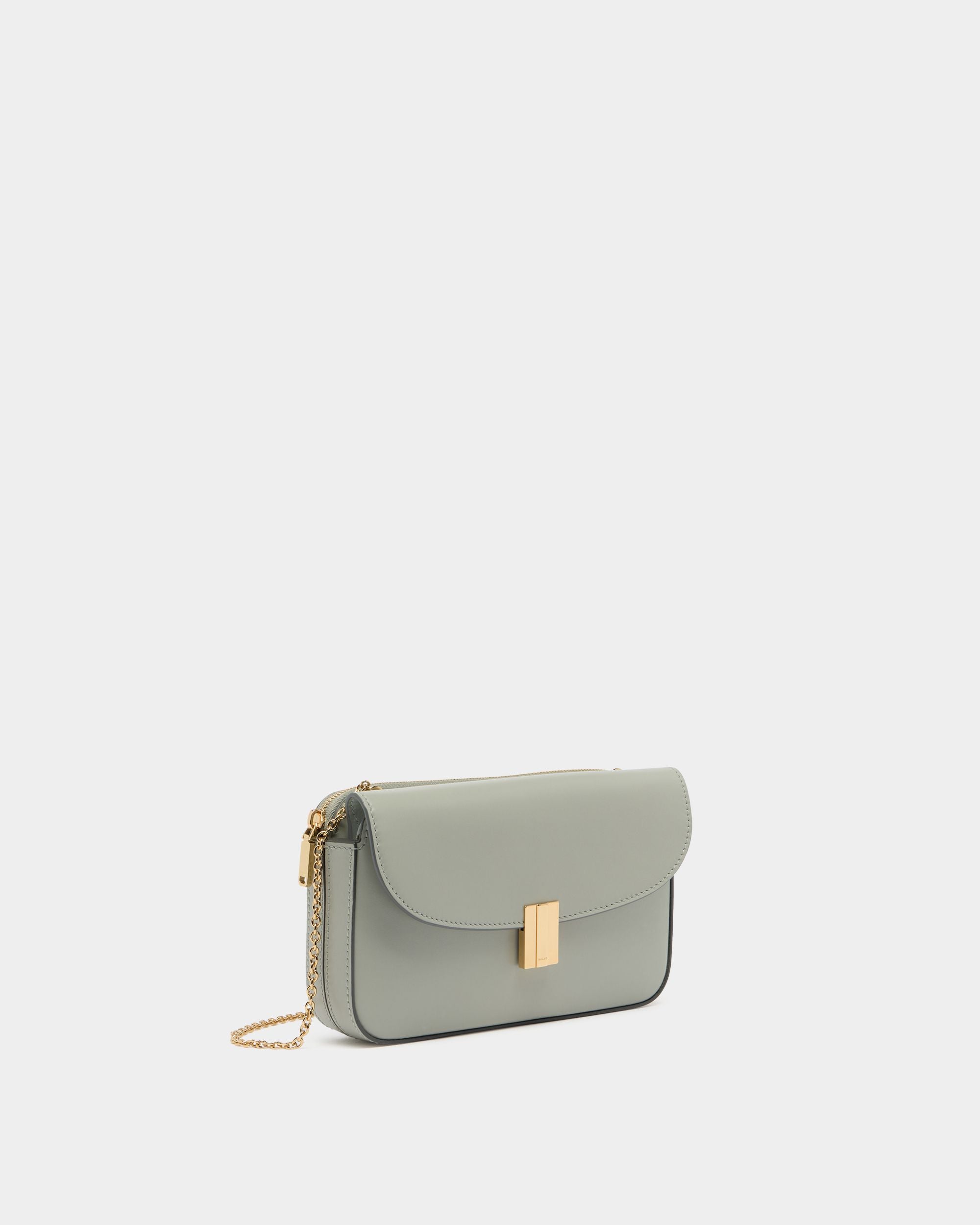 Bally Global - Cartera para el móvil Ollam de piel gris glaciar - Gris