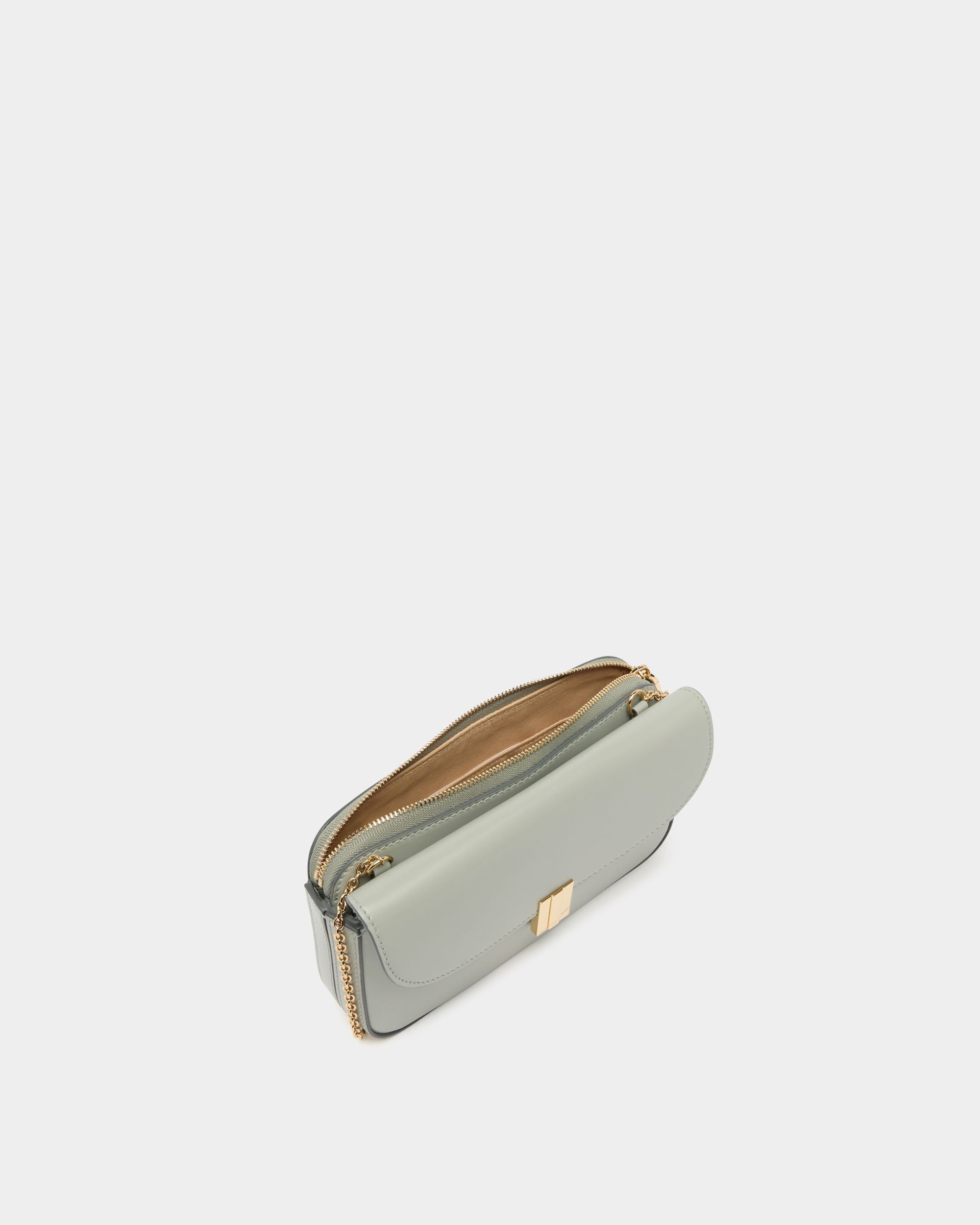 Bally Global - Cartera para el móvil Ollam de piel gris glaciar - Gris