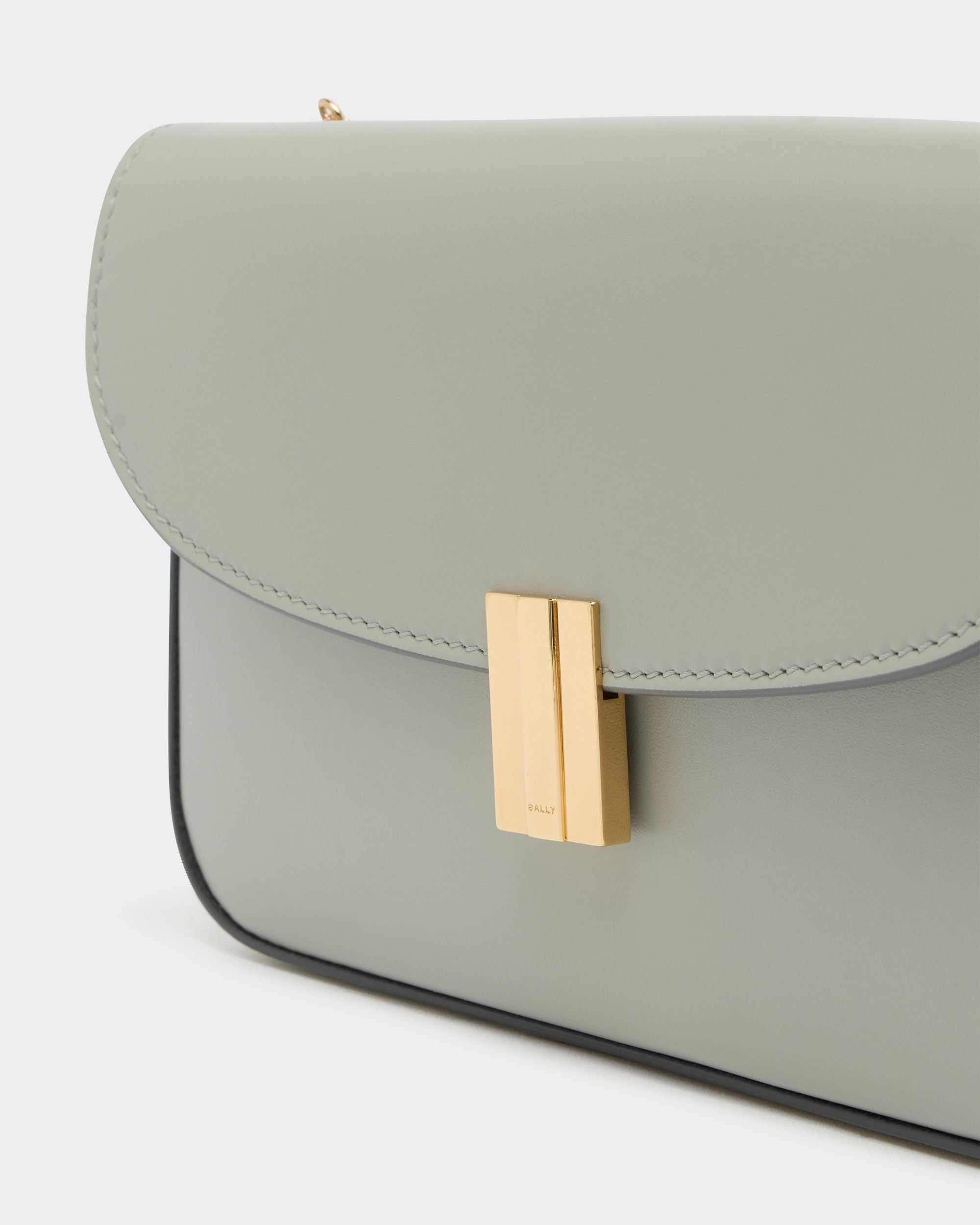 Bally Global - Cartera para el móvil Ollam de piel gris glaciar - Gris