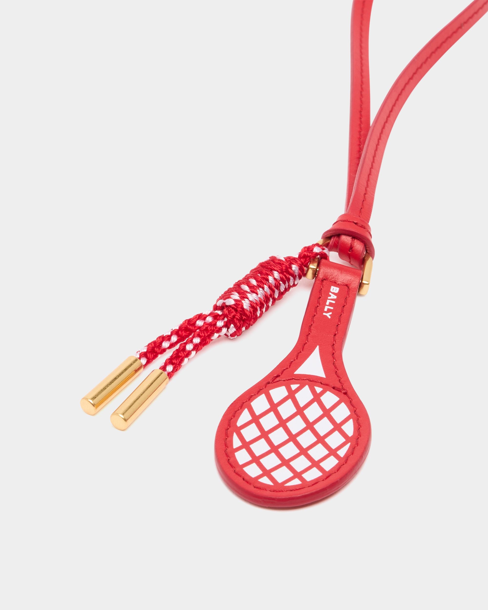 Bally Global - Breloque de la collection Tennis en rouge - Rouge