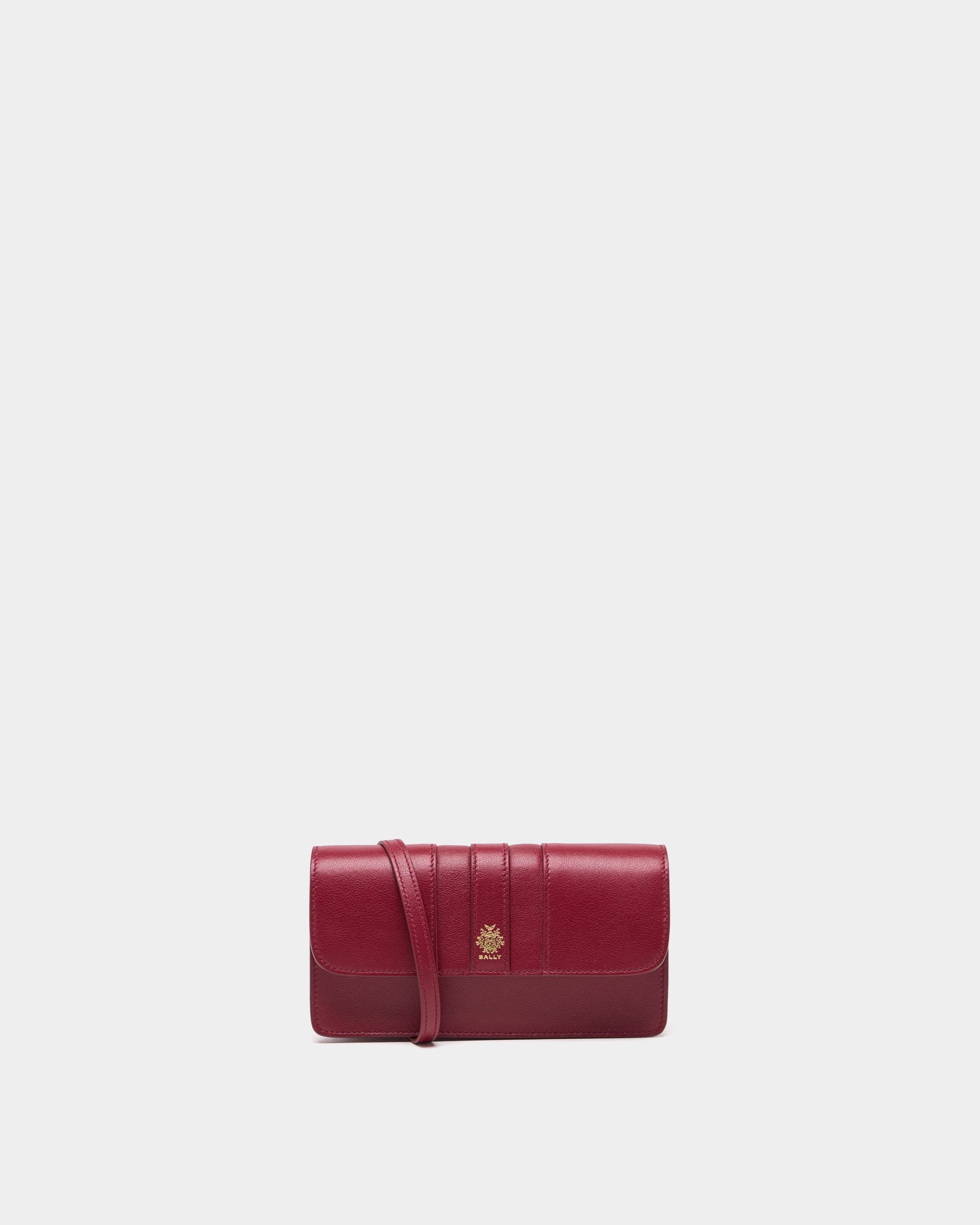 Bally Global - Signature Phone Wallet in Ruby Red Leather - Red