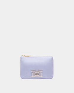 Evod Recycled Nylon And Leather Wallet In Lilac