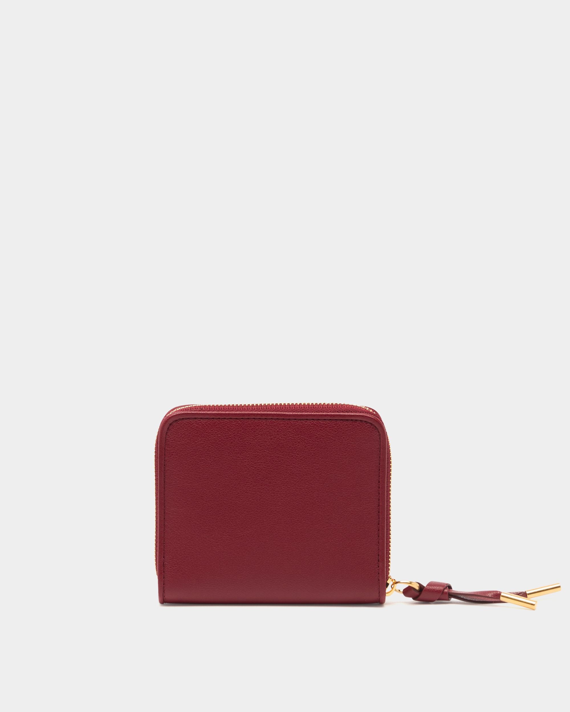 Bally Global - Monedero Bally Essential de piel rojo rubí - Rojo