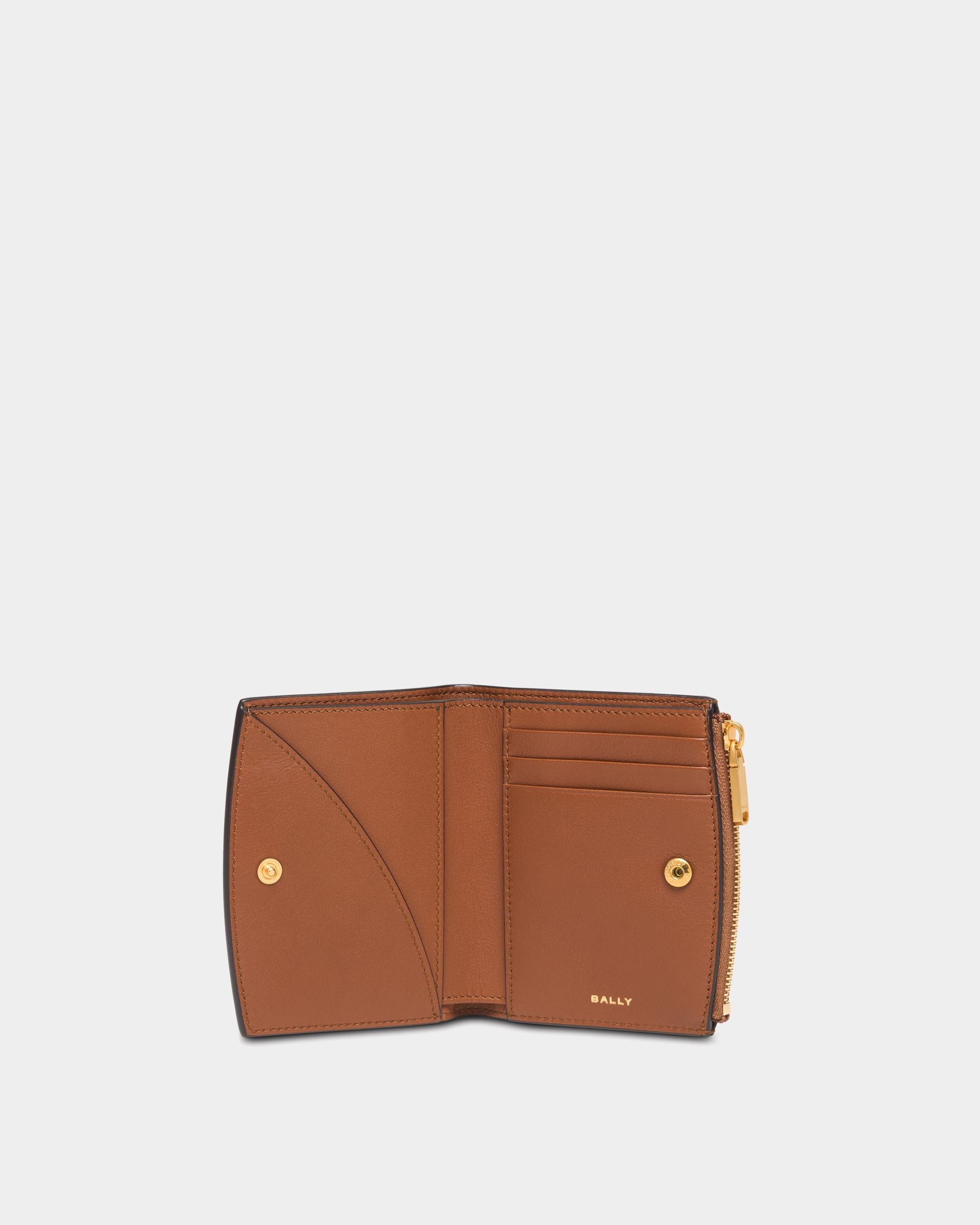 Bally Global - Althea Wallet in Amber Brown Leather - Brown