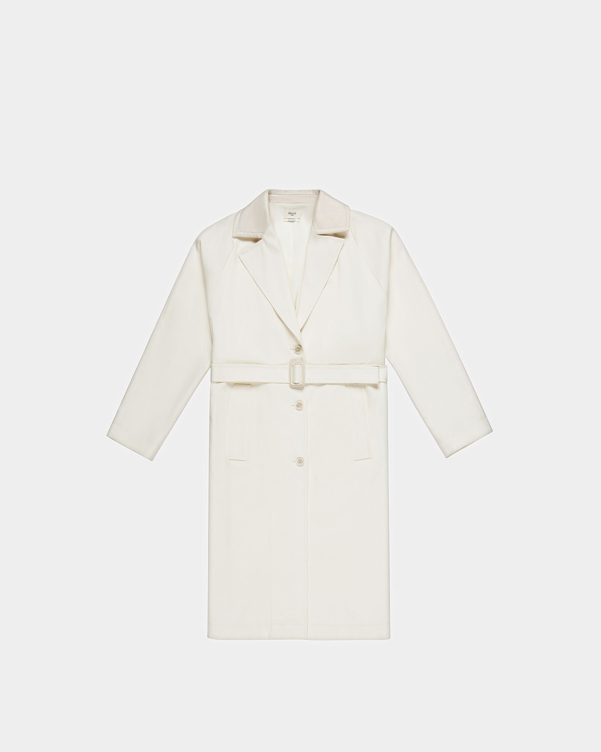 Bally Global - Abrigo Fluido - Blanco