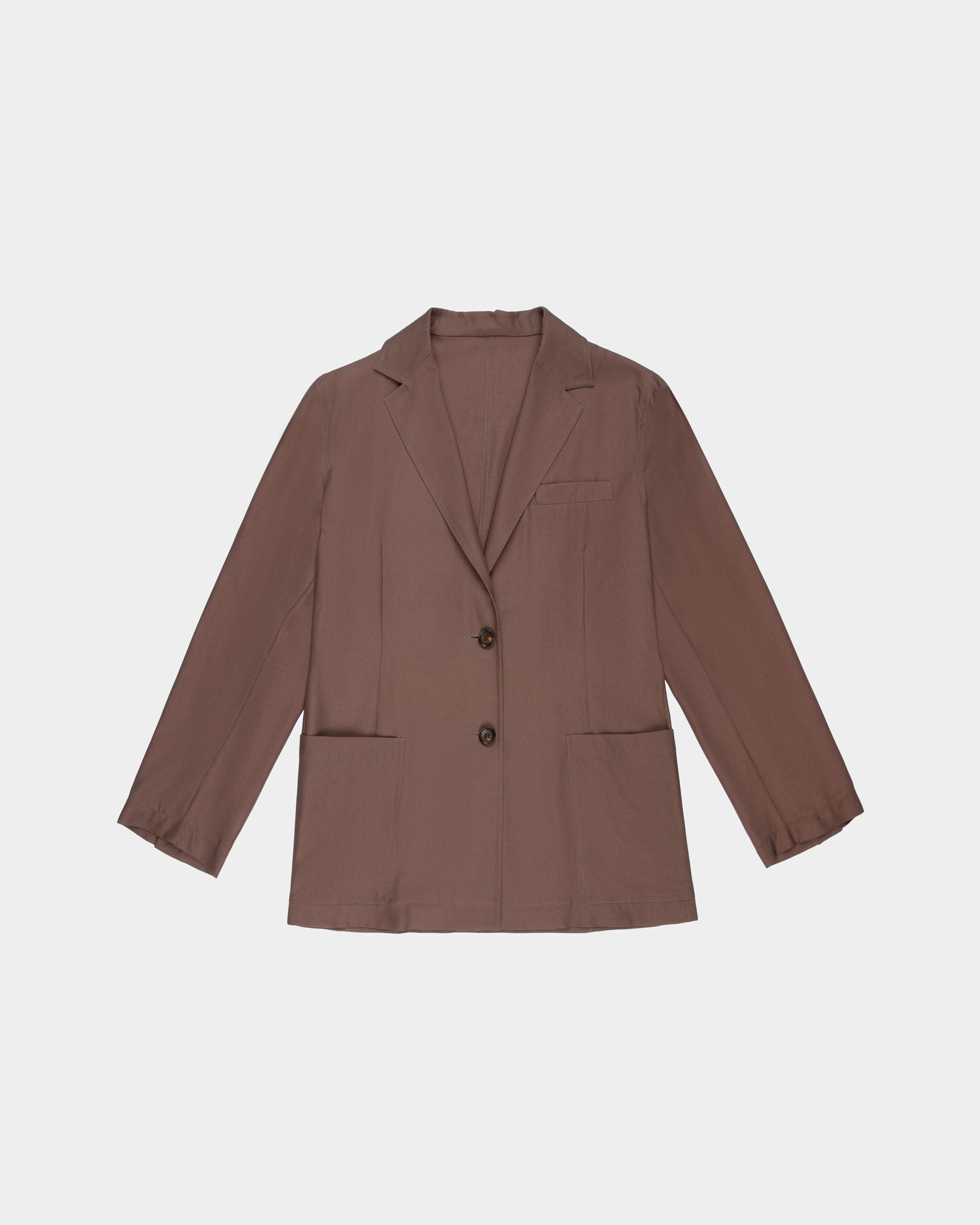 Bally Global - Blazer in Beige Silk and Wool - Beige