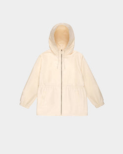 Jacket in White Nylon