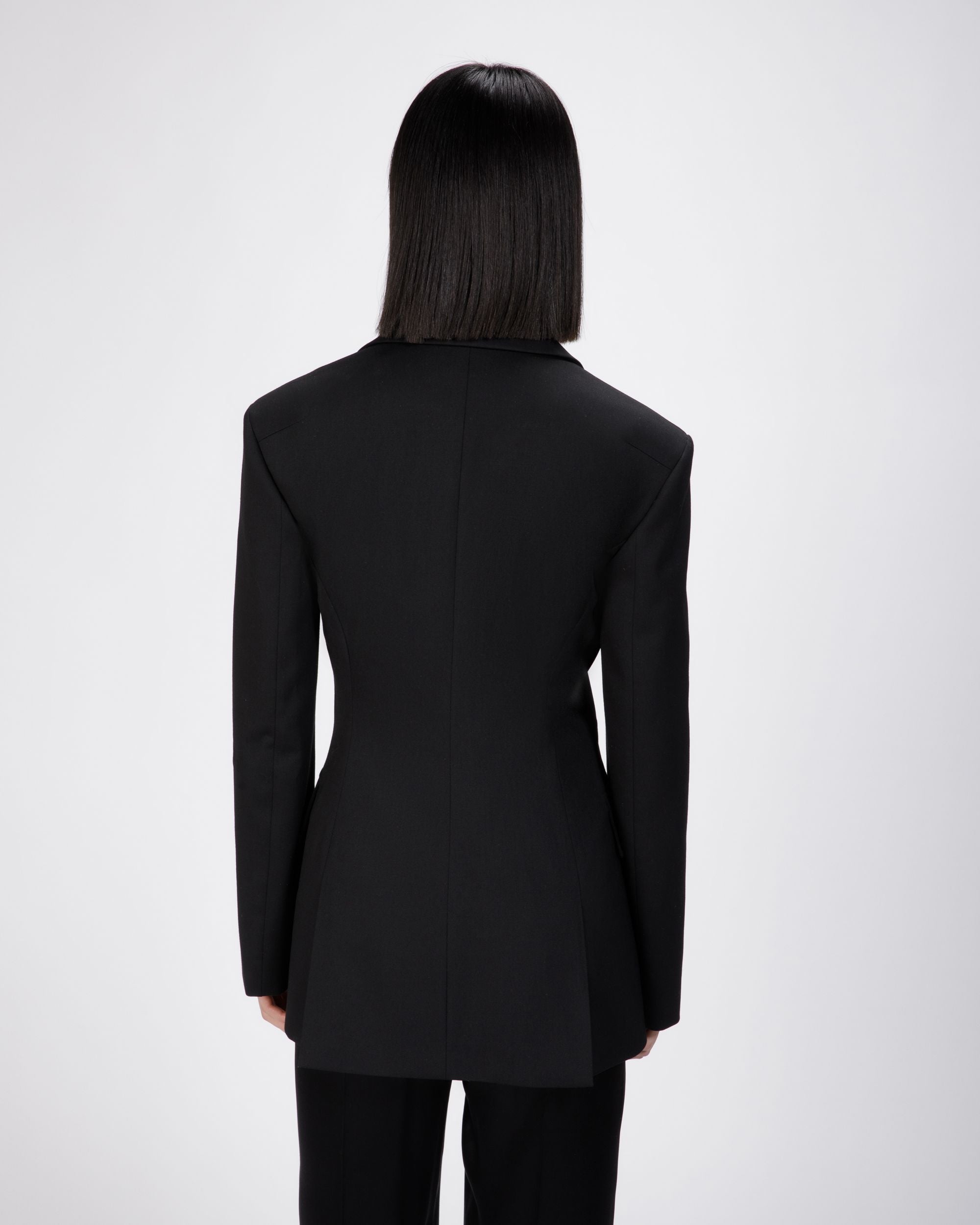 Bally Global - Blazer Con Solapa De Piel - Negro