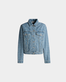 Denim Jacket in Light Blue Cotton