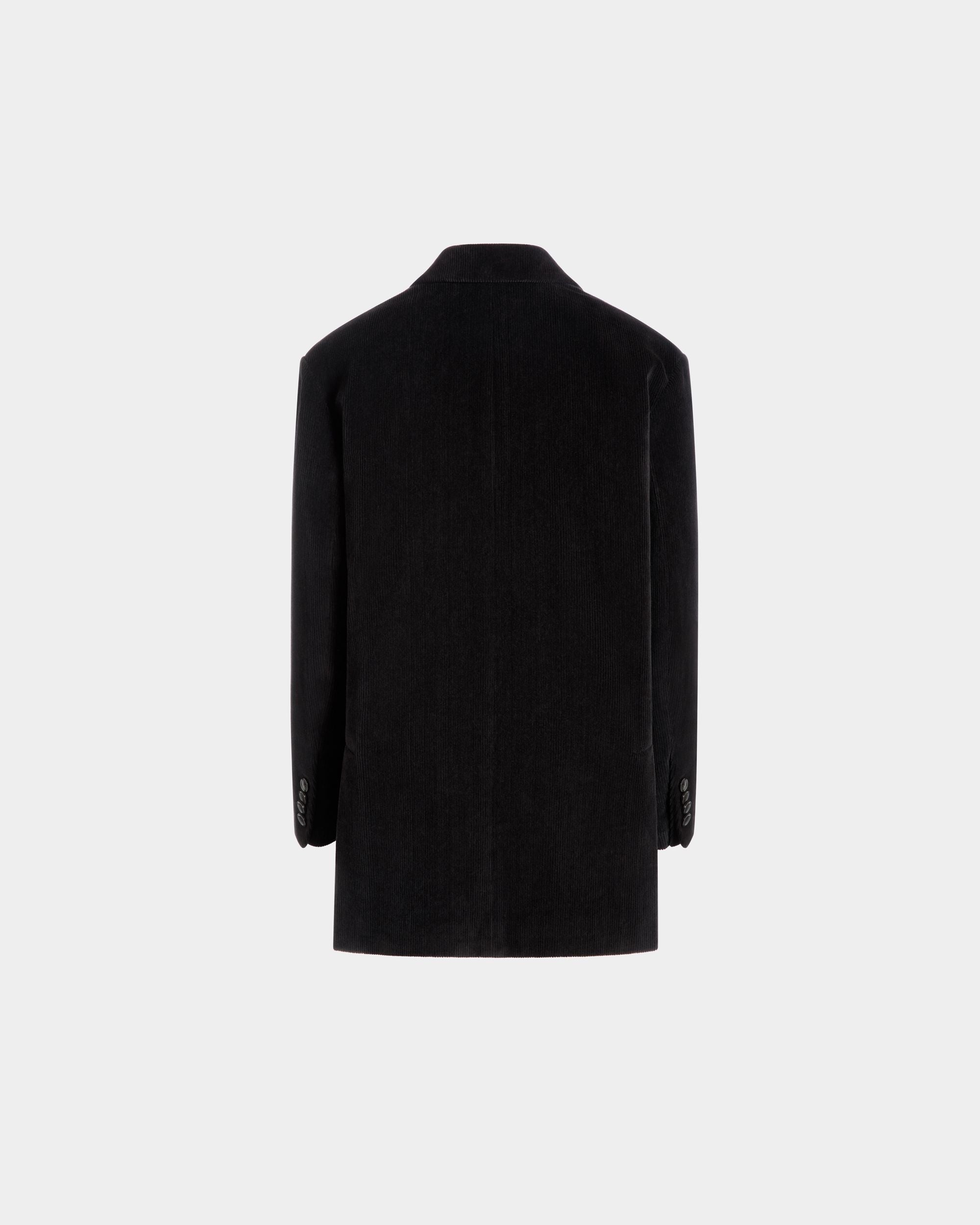 Bally Global - Blazer In Black Cotton Corduroy - Negro