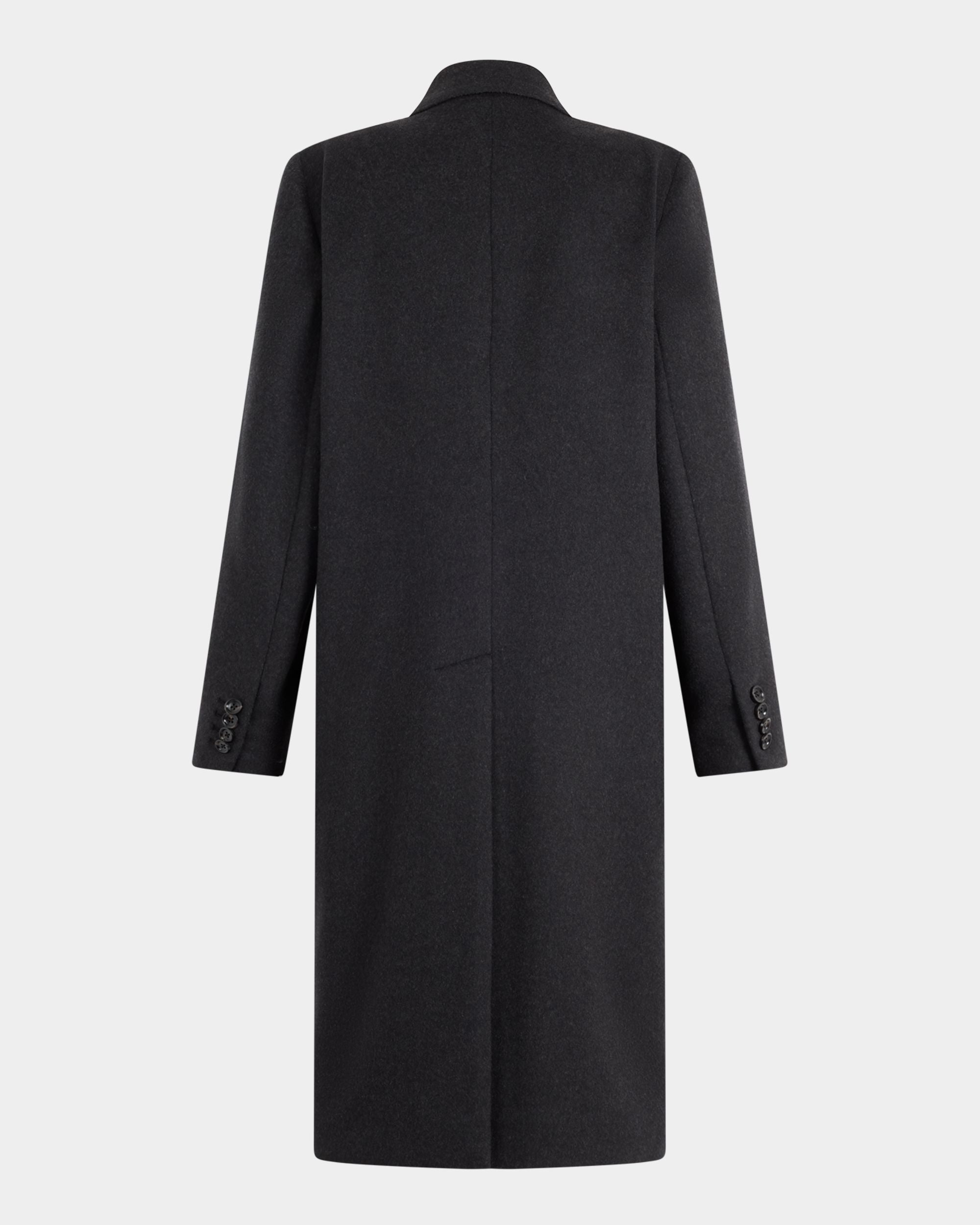 Bally Global - Cappotto In Misto Lana Grigio Mélange - Grigio