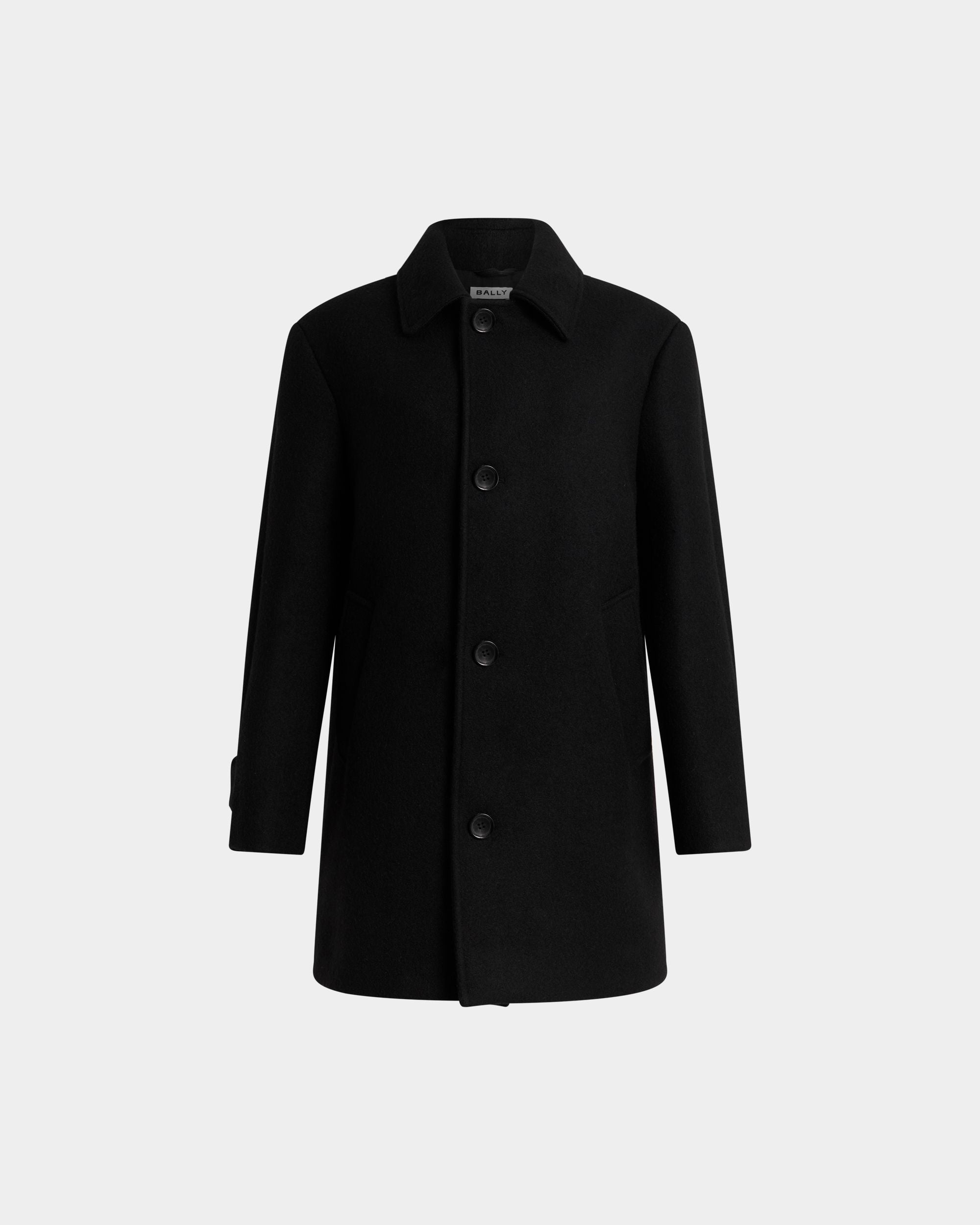 Women's Nero Cappotto In Lana Nera | Bally Global