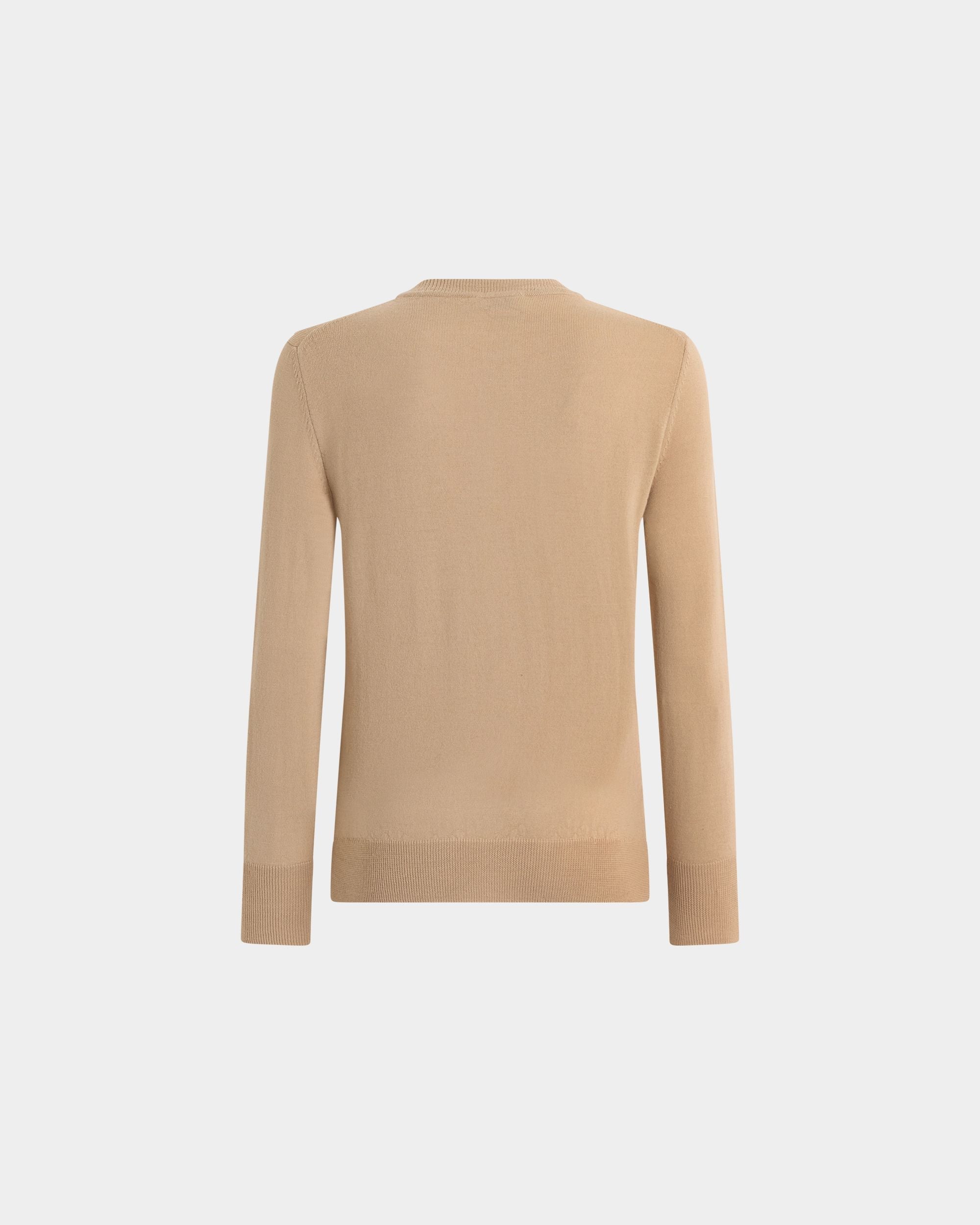 Bally Global - Crewneck Sweater in Biege Wool - Beige