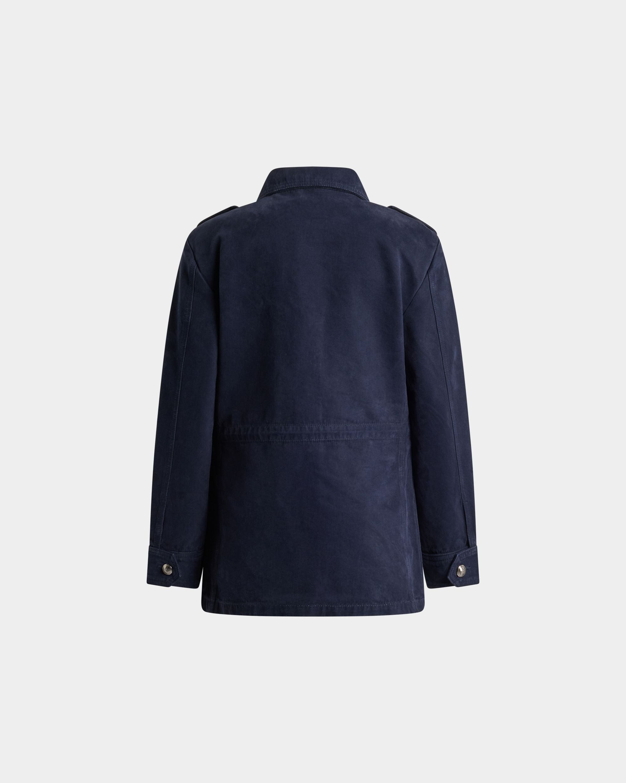 Bally Global - Military Jacket in Navy Blue Cotton - Blue