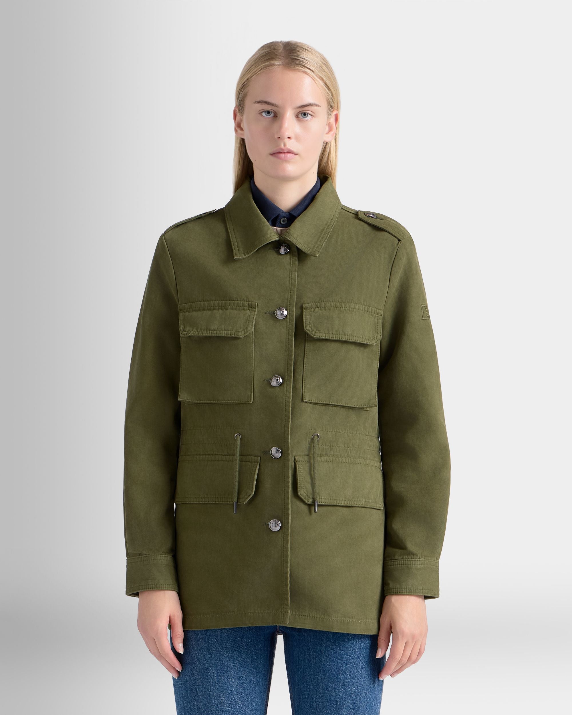 Bally Global - Military Jacket in Army Green Cotton - Green