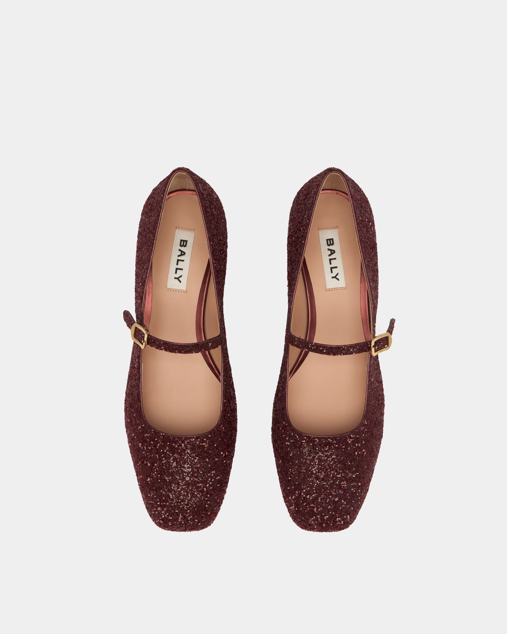 Bally Global - Ballyrina Pump in Andorra Glitzer - Burgunderrot