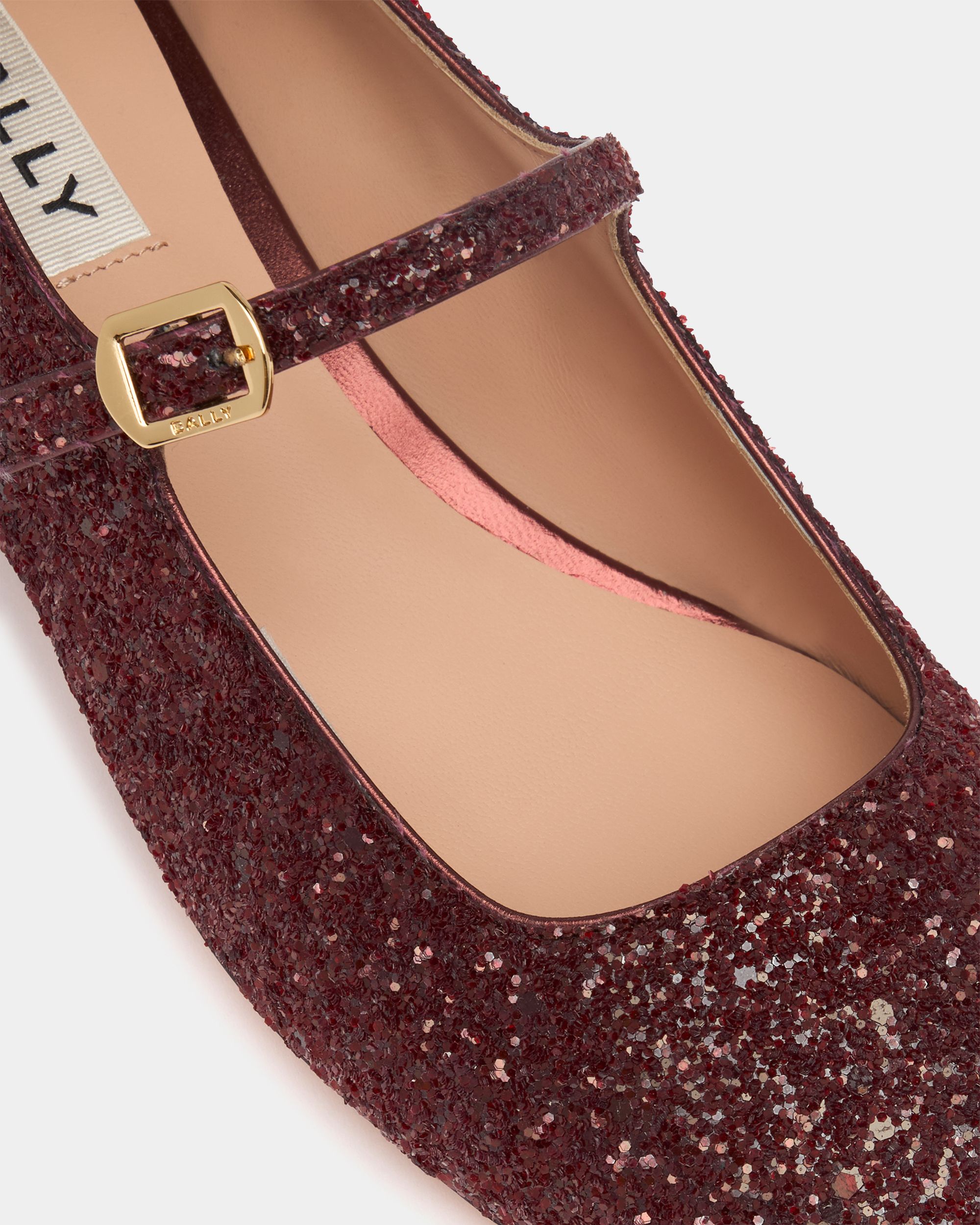 Bally Global - Ballyrina Pump in Andorra Glitzer - Burgunderrot