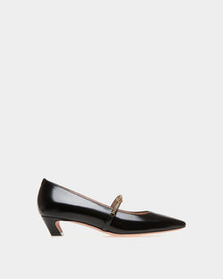 Sylt Mary-Jane Pump In Black Leather