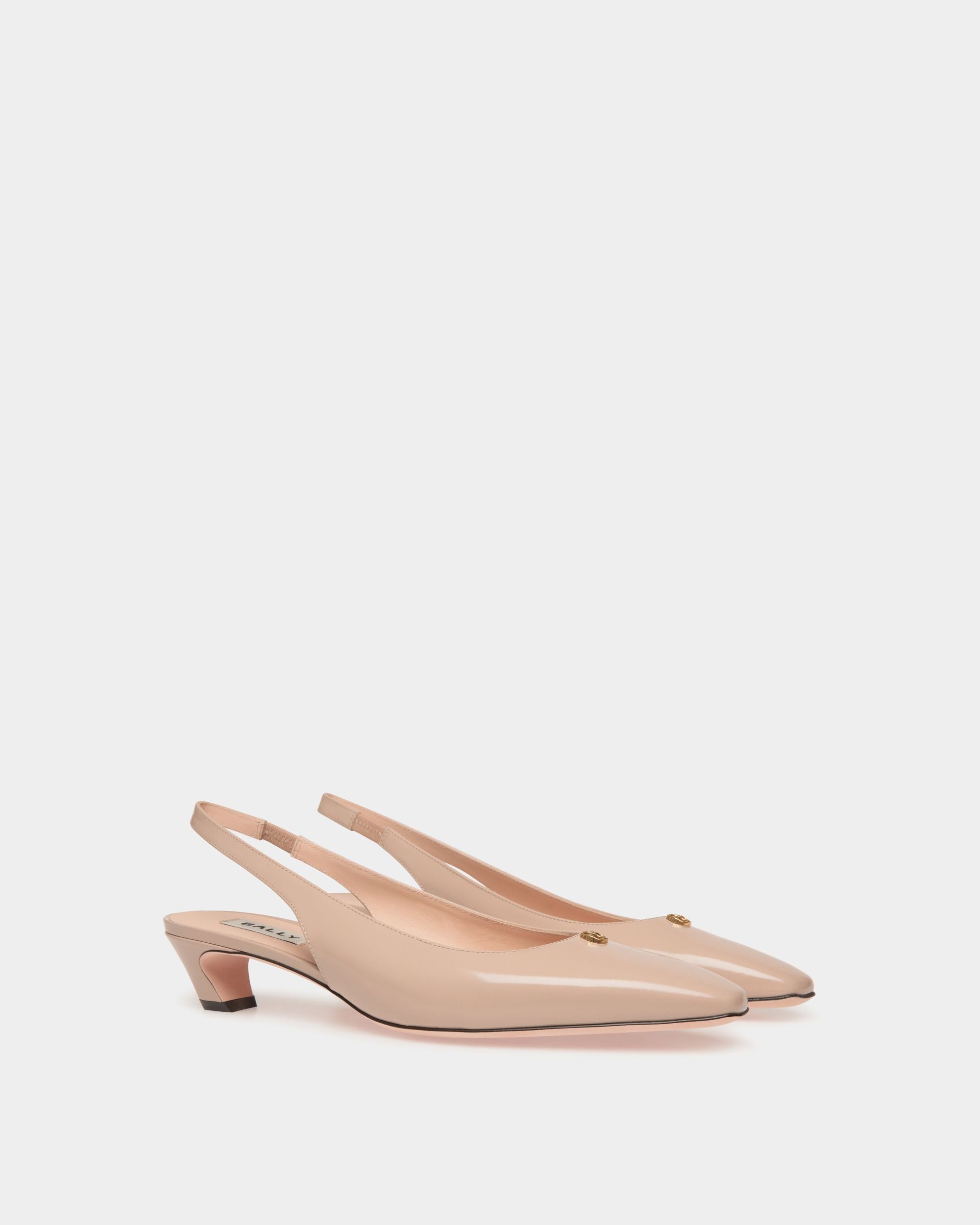 Bally Global - Sylt Slingback Pump in Light Beige Leather - Beige