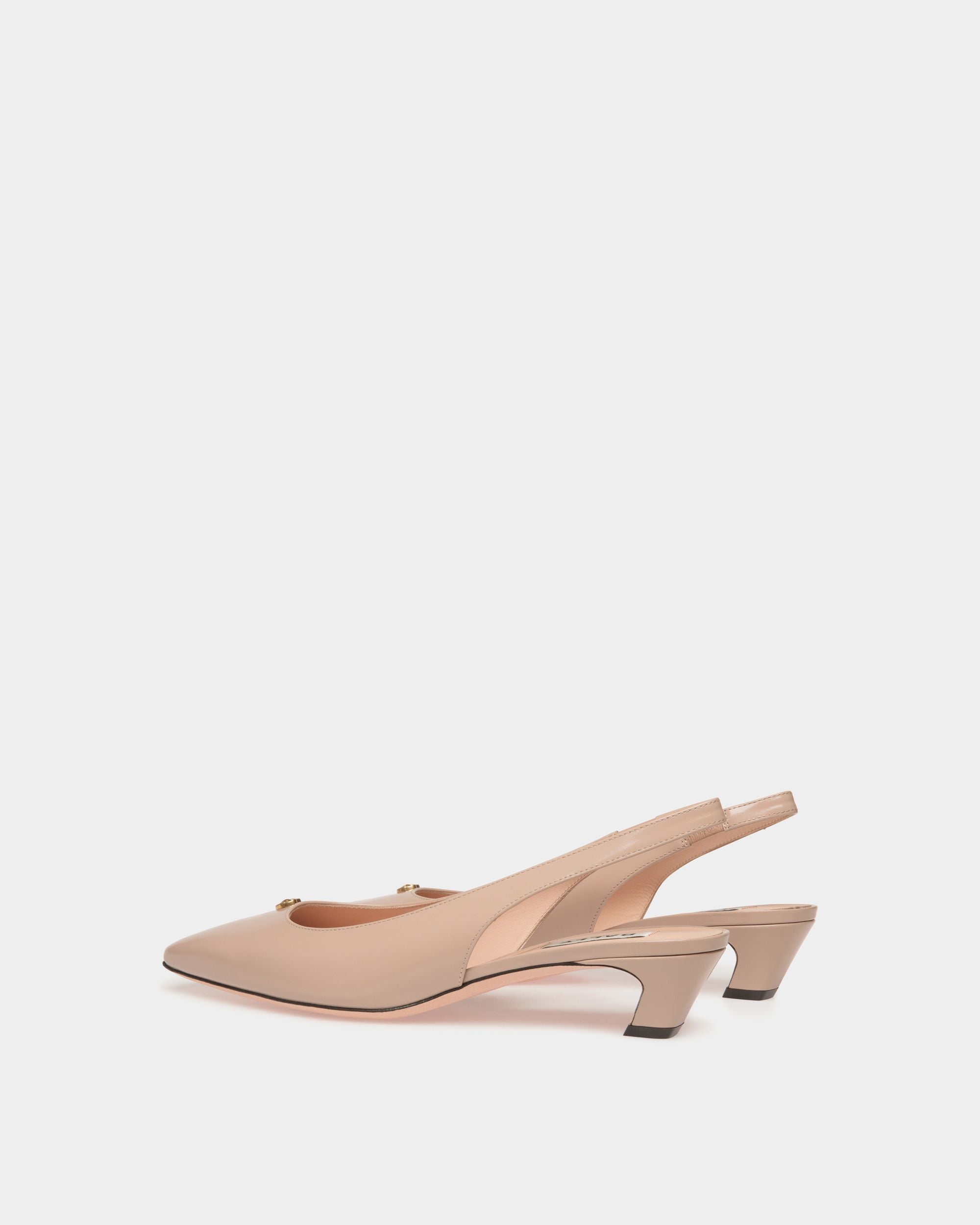 Bally Global - Sylt Slingback Pump in Light Beige Leather - Beige