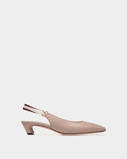 Sylt Slingback Pump In Light Beige Nappa Leather