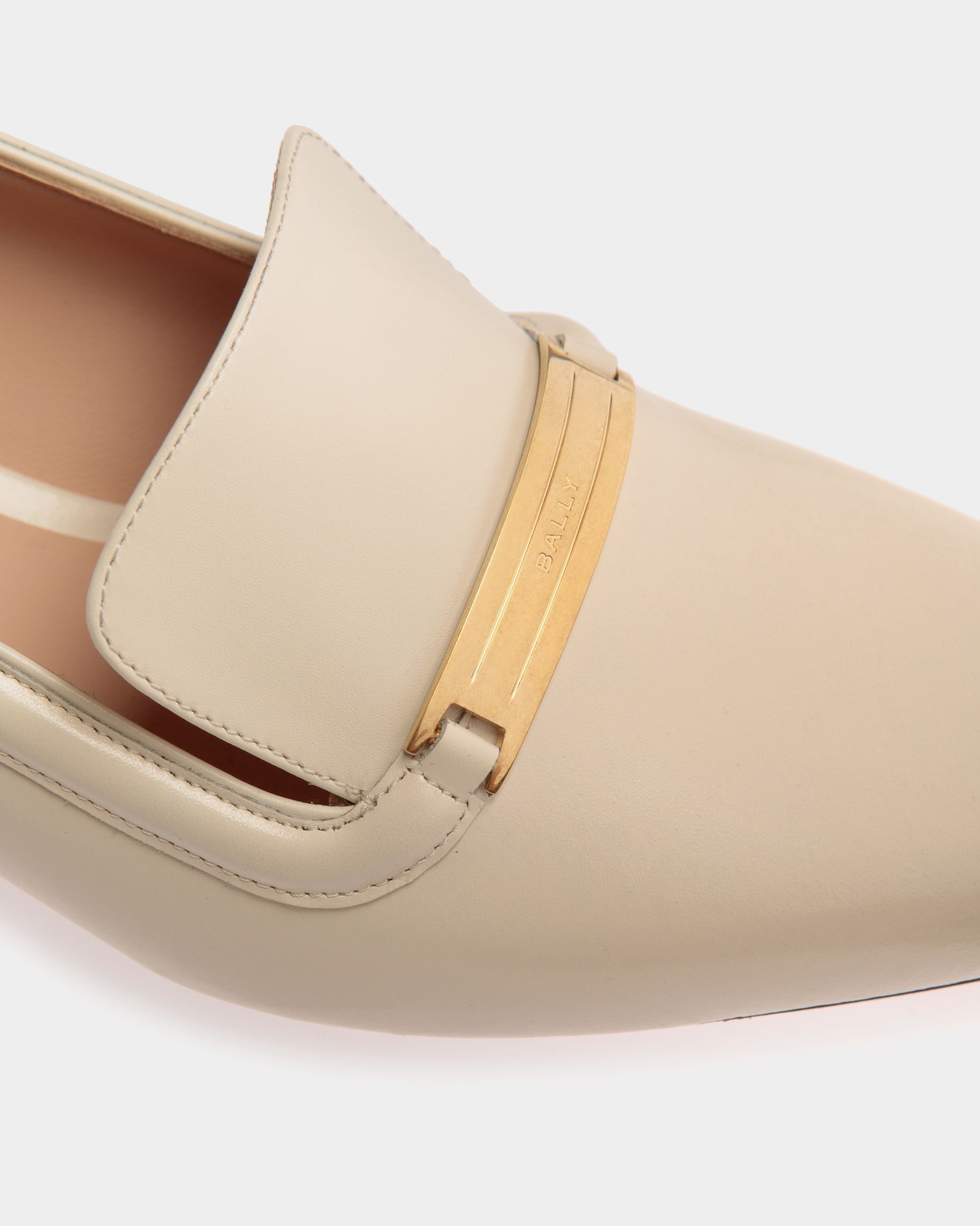 Bally Global - Décolleté Deco In Pelle Bianca - Bianco