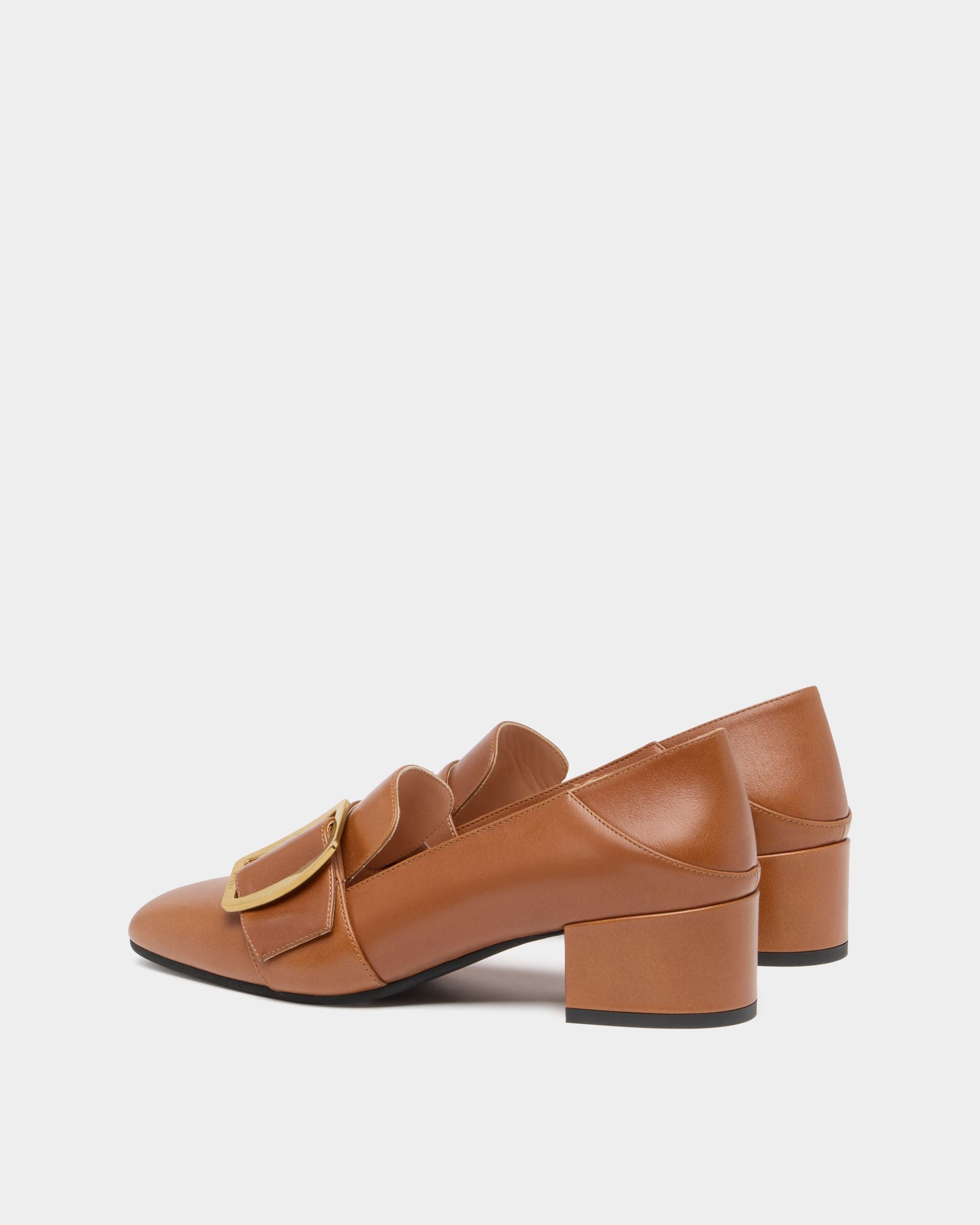 Bally Global - Bally Boucle Pump in Amber Brown Leather - Brown