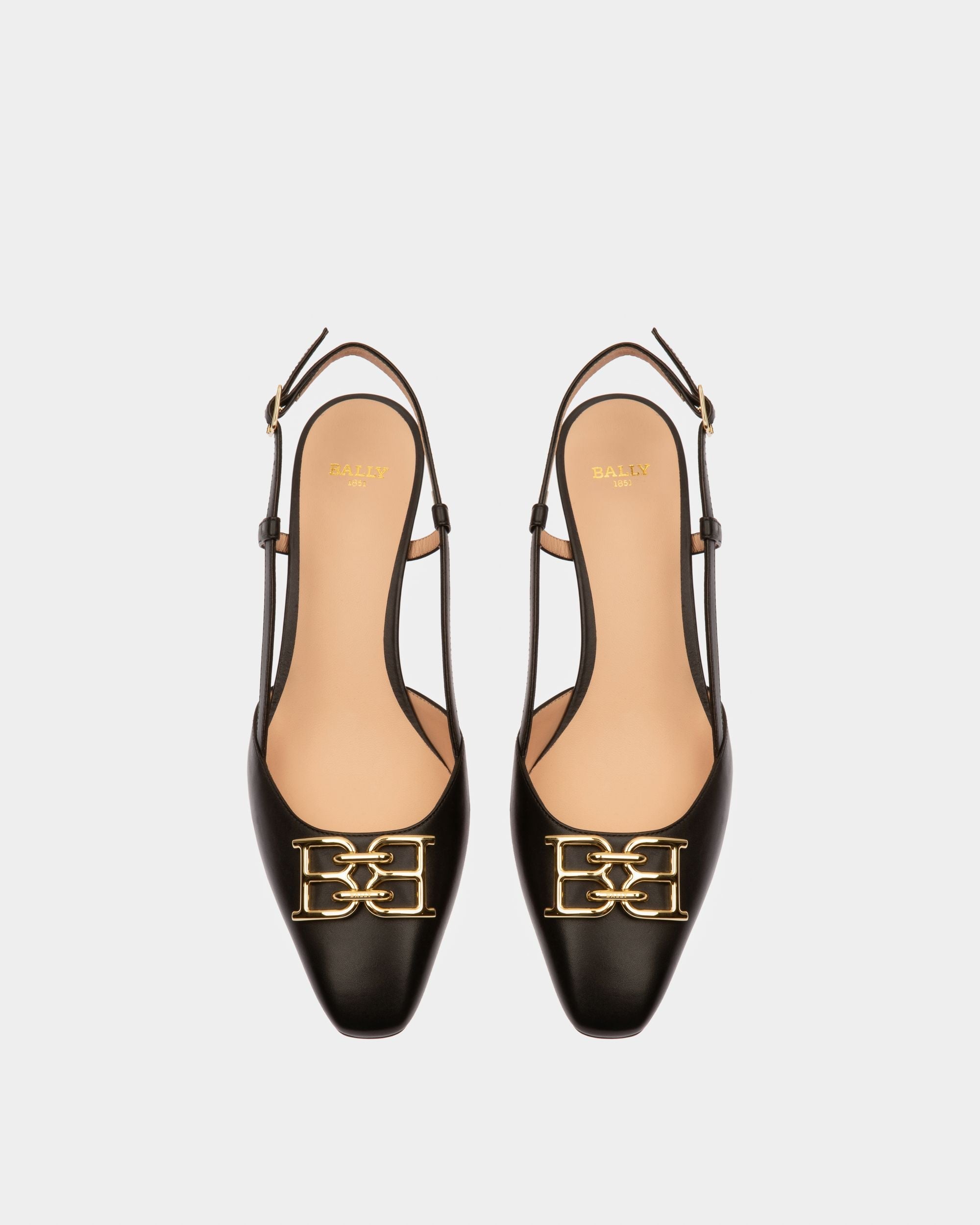 Bally Global - Eva Décolleté In Pelle Nera - Nero