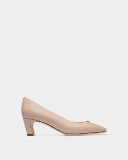 Sylt Pump In Light Beige Brushed Leather