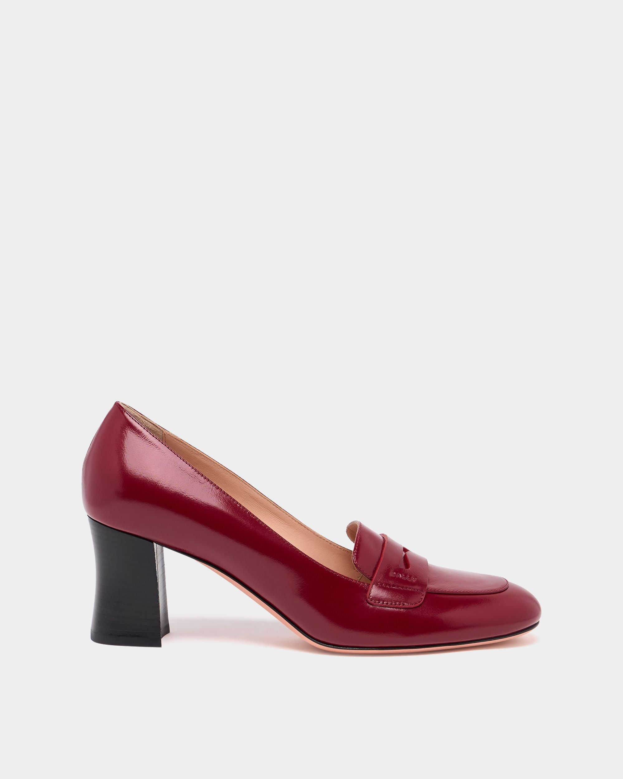 Bally Global - Saule Loafer Pump in Ruby Red Leather - Red