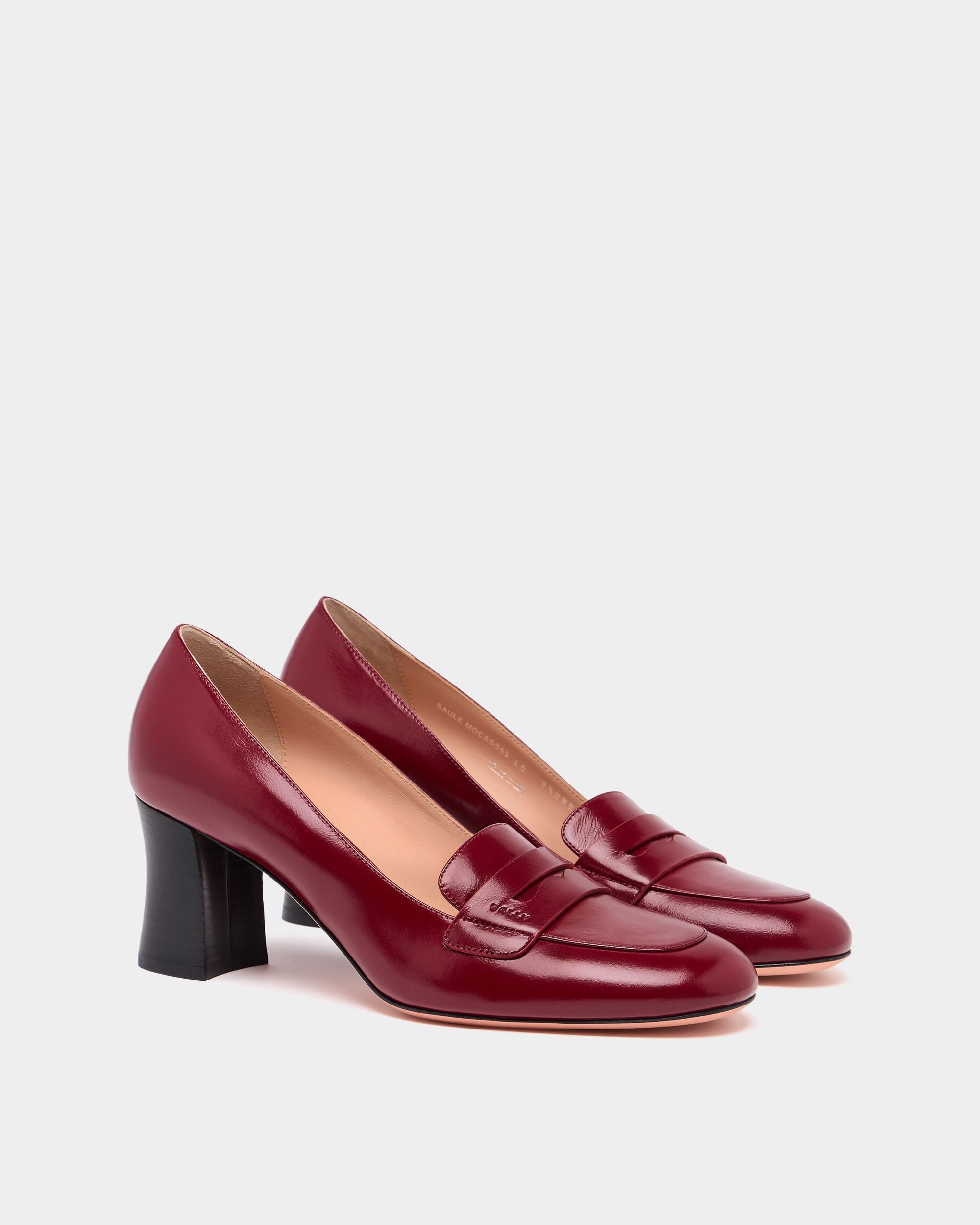 Bally Global - Saule Loafer Pump in Ruby Red Leather - Red
