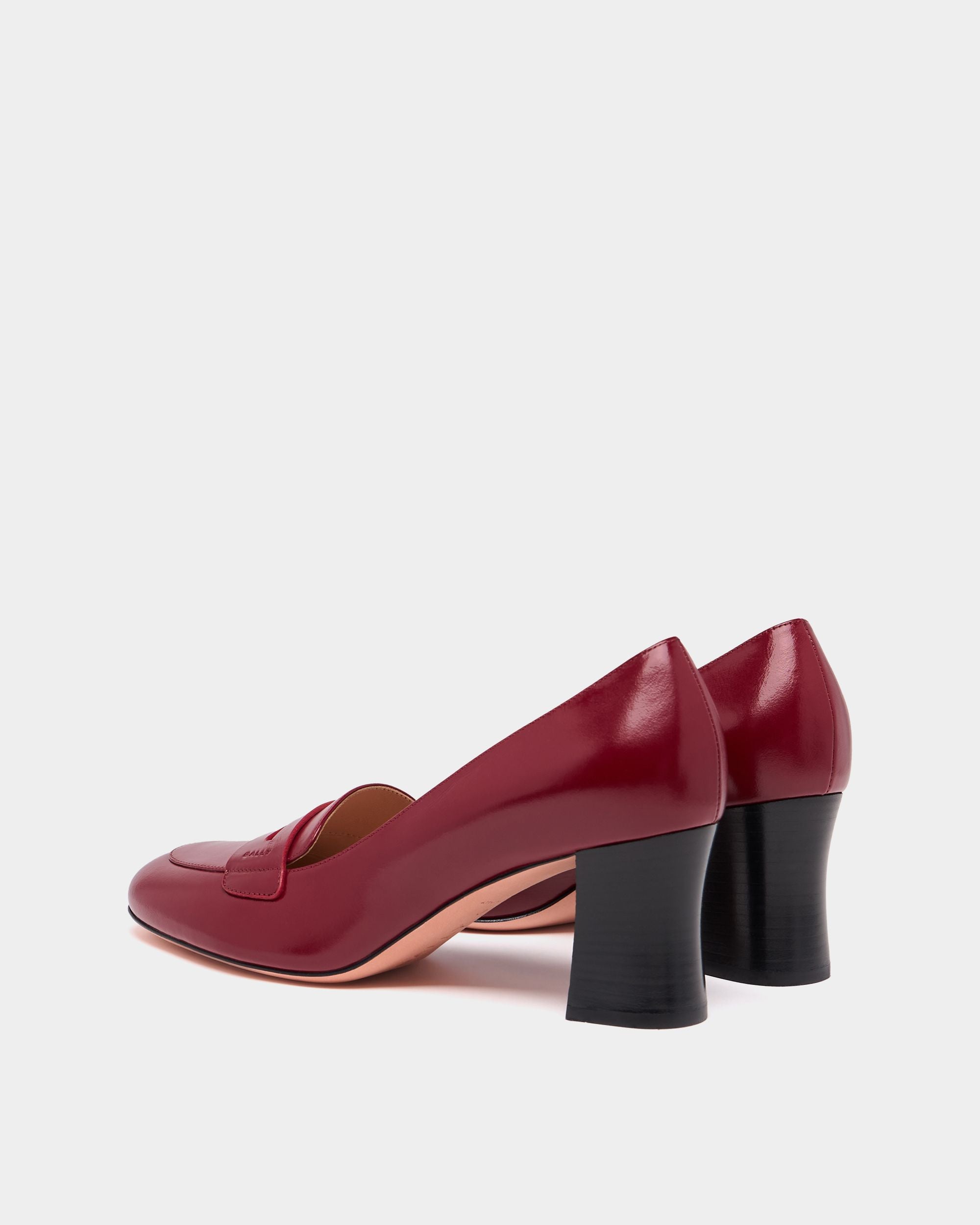 Bally Global - Saule Loafer Pump in Ruby Red Leather - Red