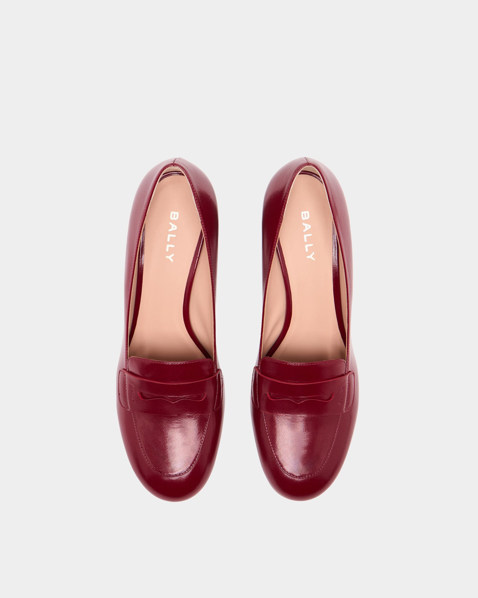 Bally Global - Saule Loafer Pump in Ruby Red Leather - Red