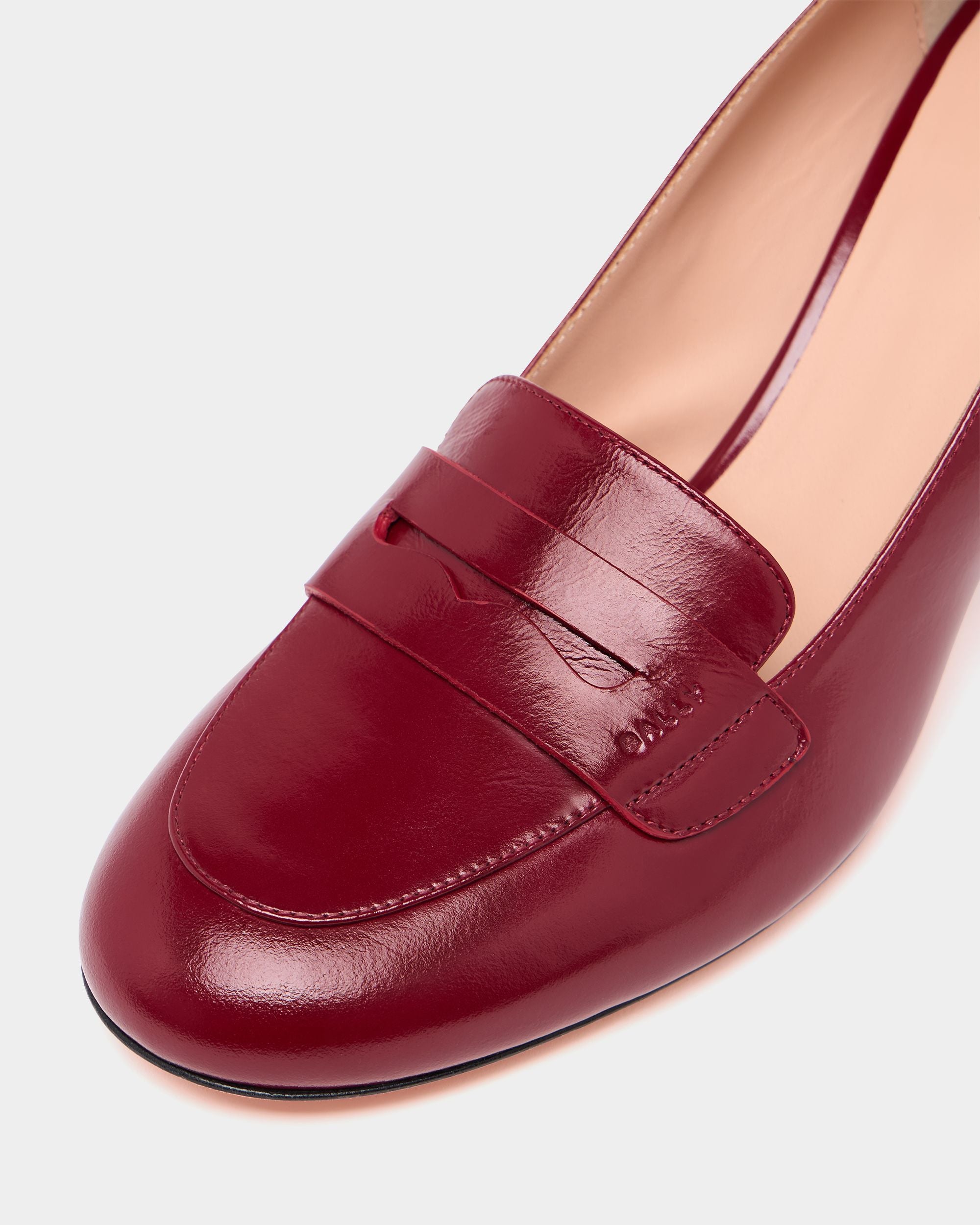 Bally Global - Saule Loafer Pump in Ruby Red Leather - Red