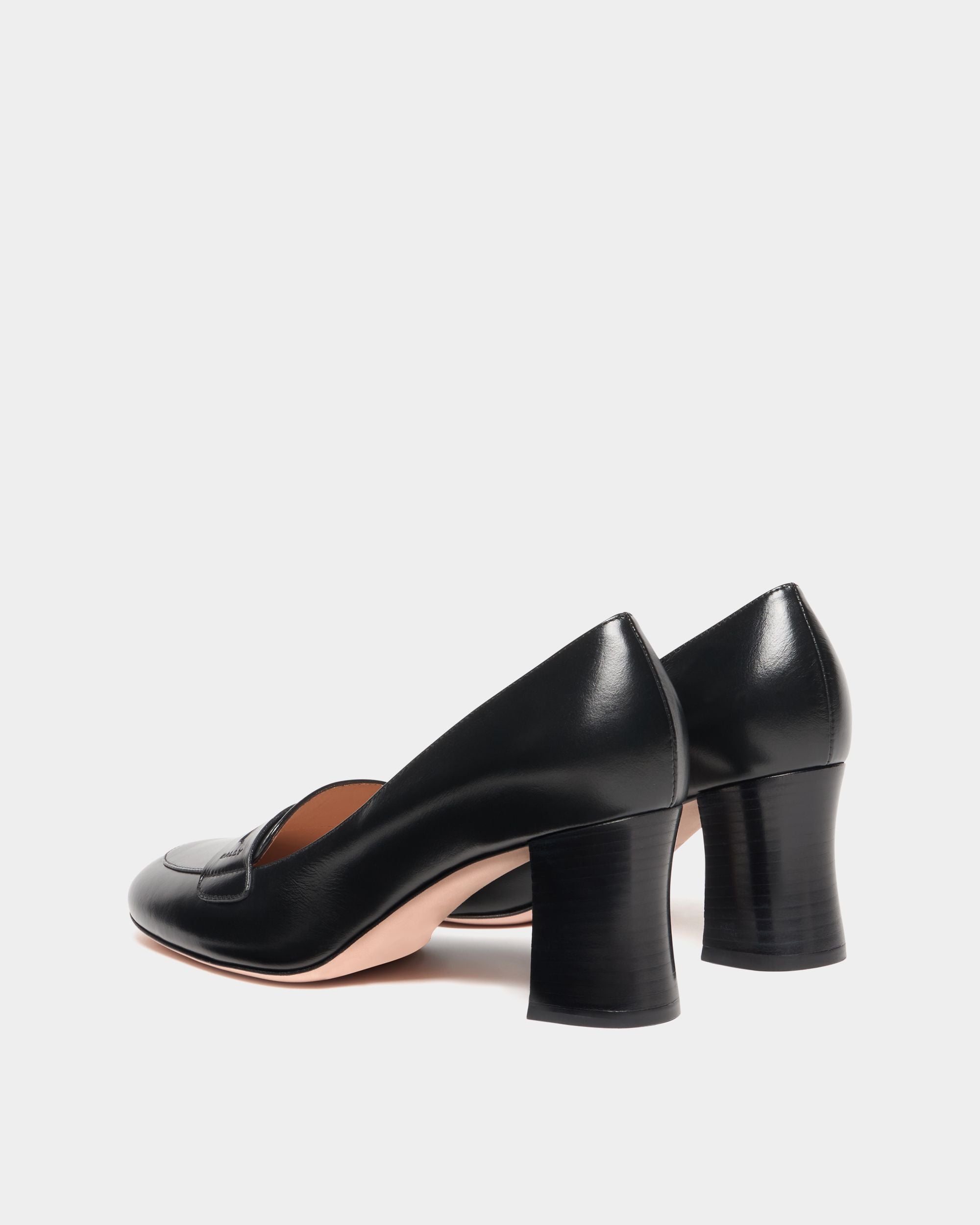 Bally Global - Saule Loafer-Pumps aus schwarzem Leder - Black